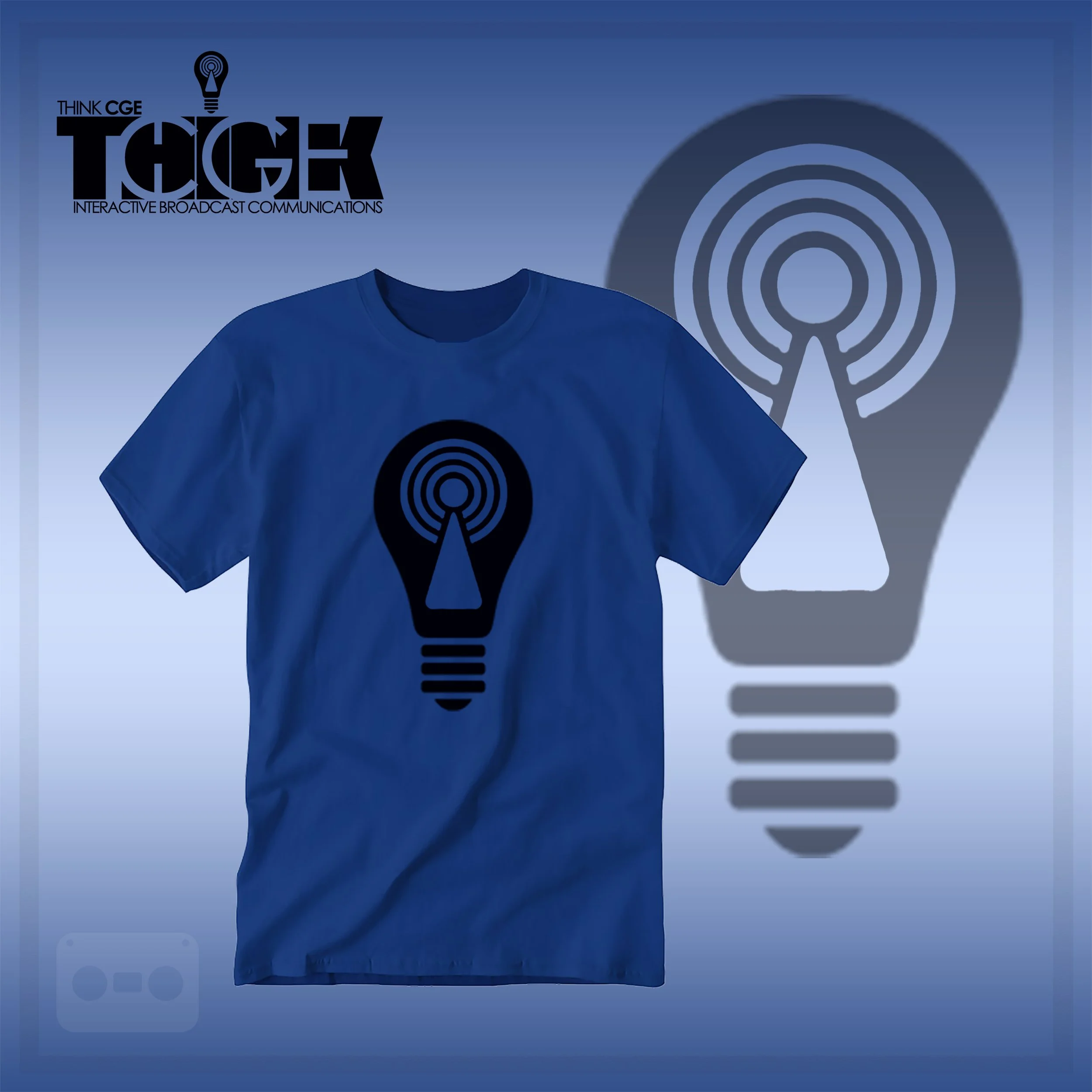 THINKCGE tShirt official ad Royal Clue T Blacc Bulb.jpg