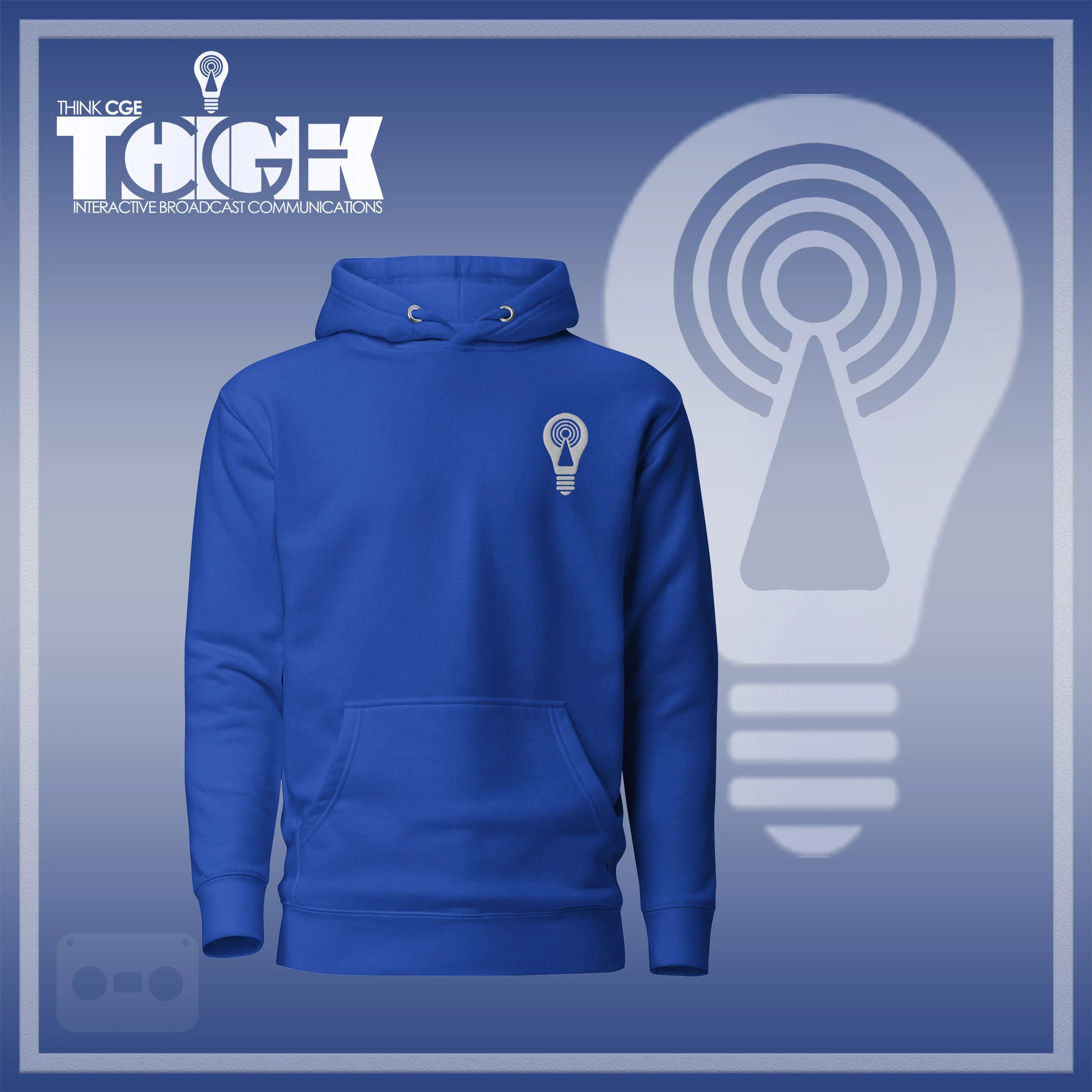 THINKCGE official ad  Royal Clue Hoodie White Bulb.jpg