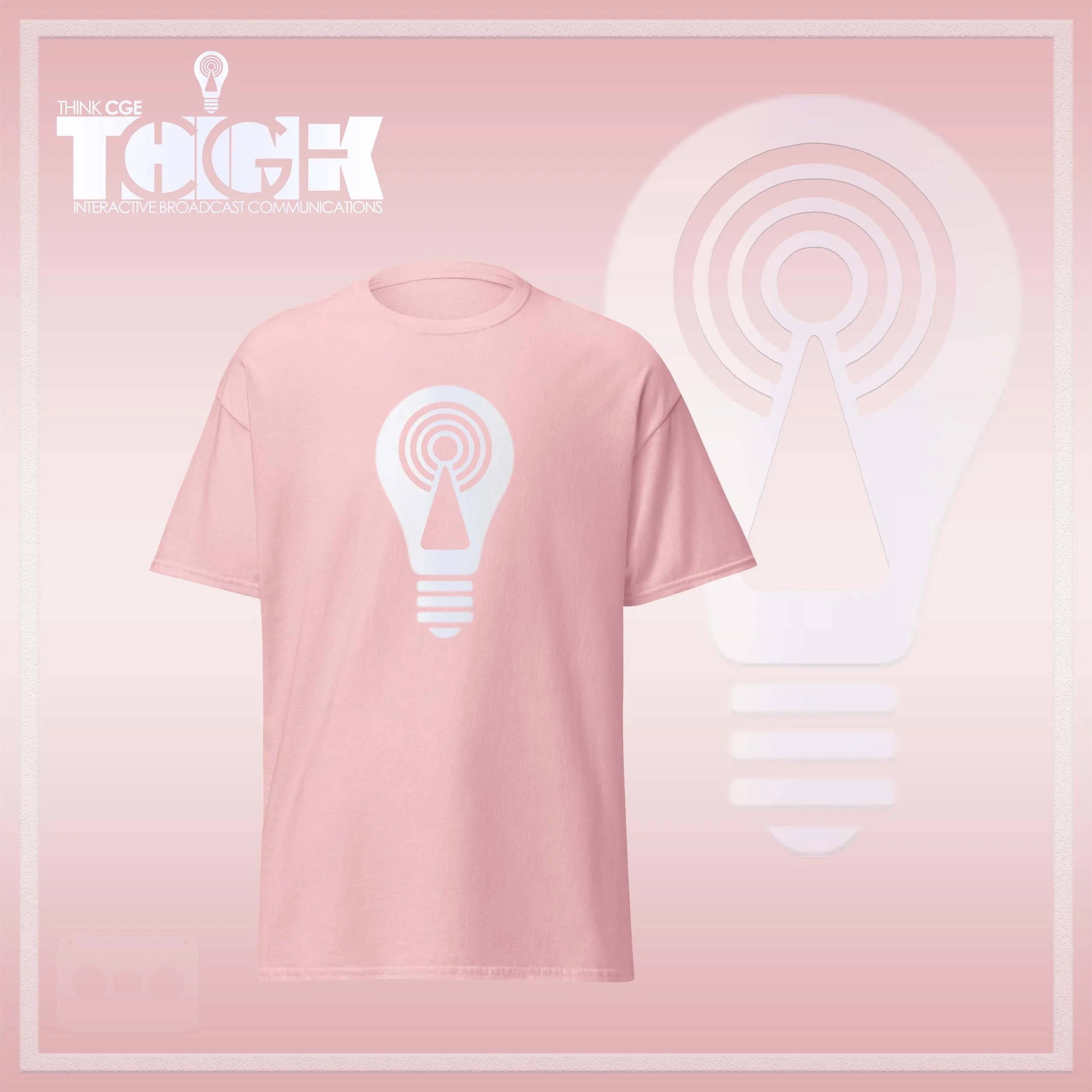 THINKCGE tShirt official ad light-pink T White Bulb.jpg