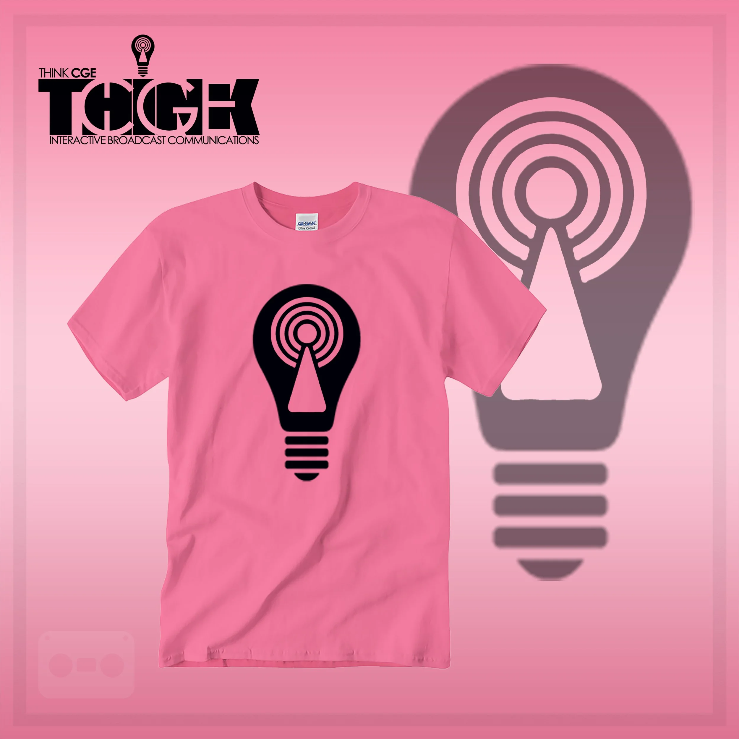 THINKCGE tShirt official ad Pink T Blacc Bulb.jpg
