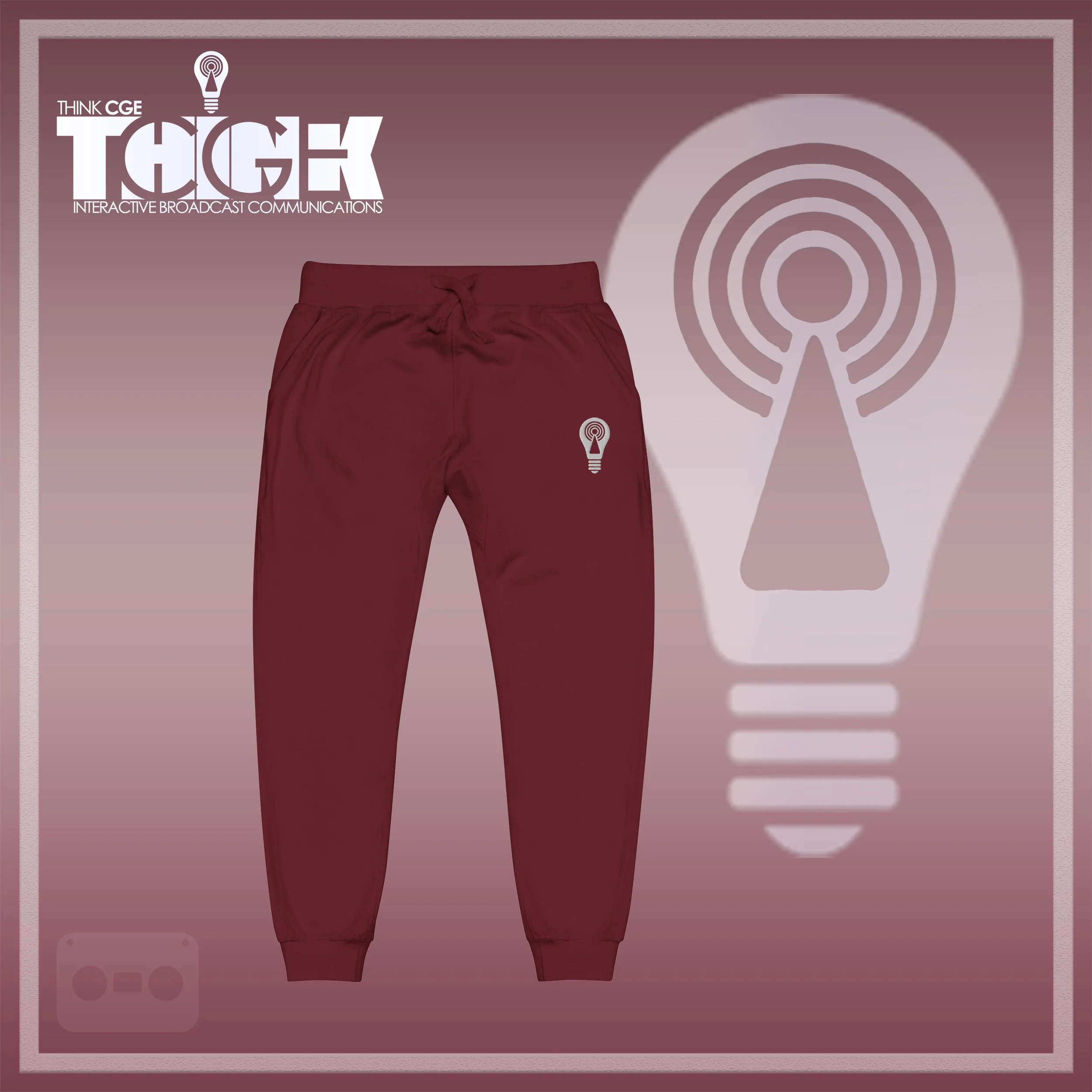 THINKCGE official ad Maroon joggers White Bulb.jpg