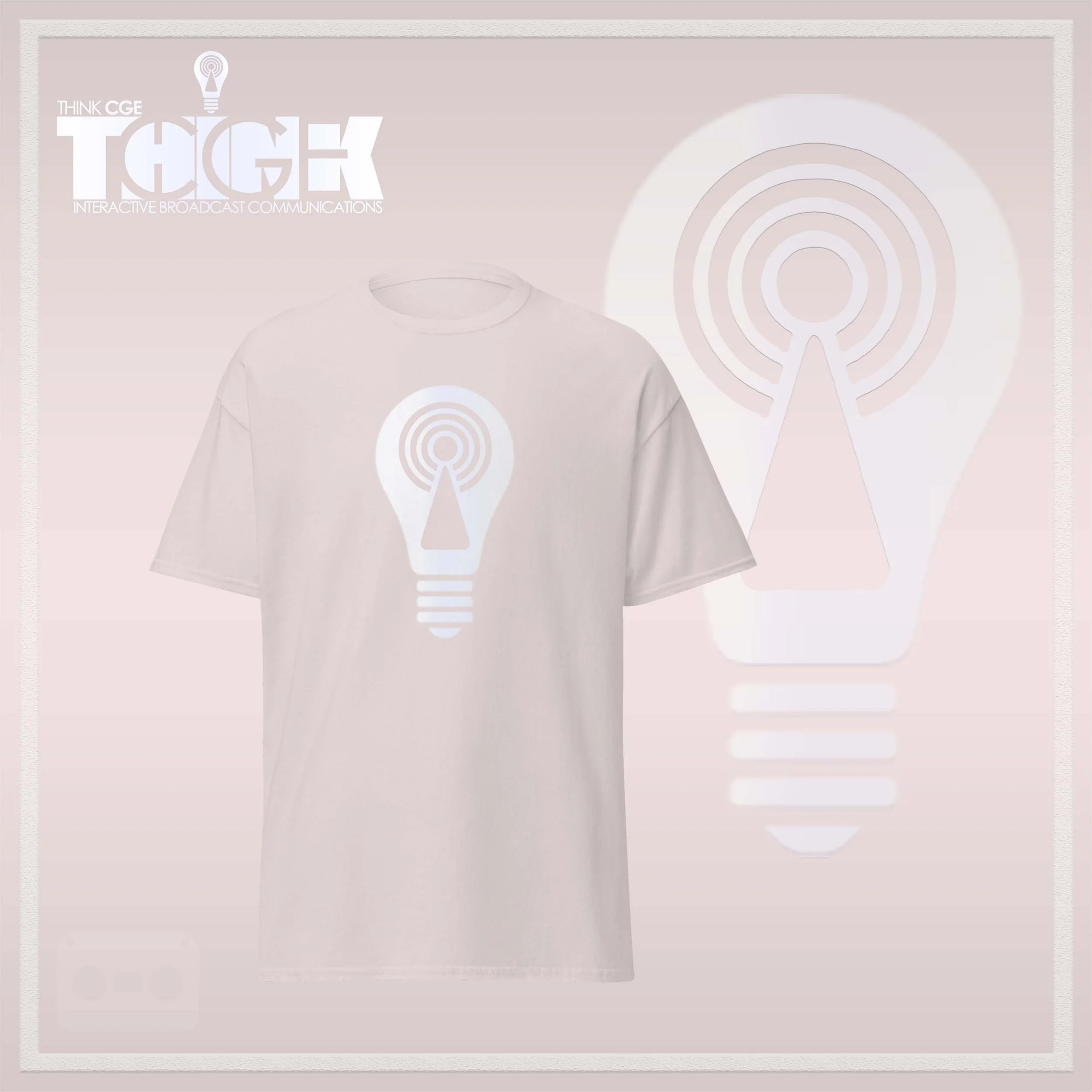 THINKCGE tShirt official ad ice grey T White Bulb.jpg