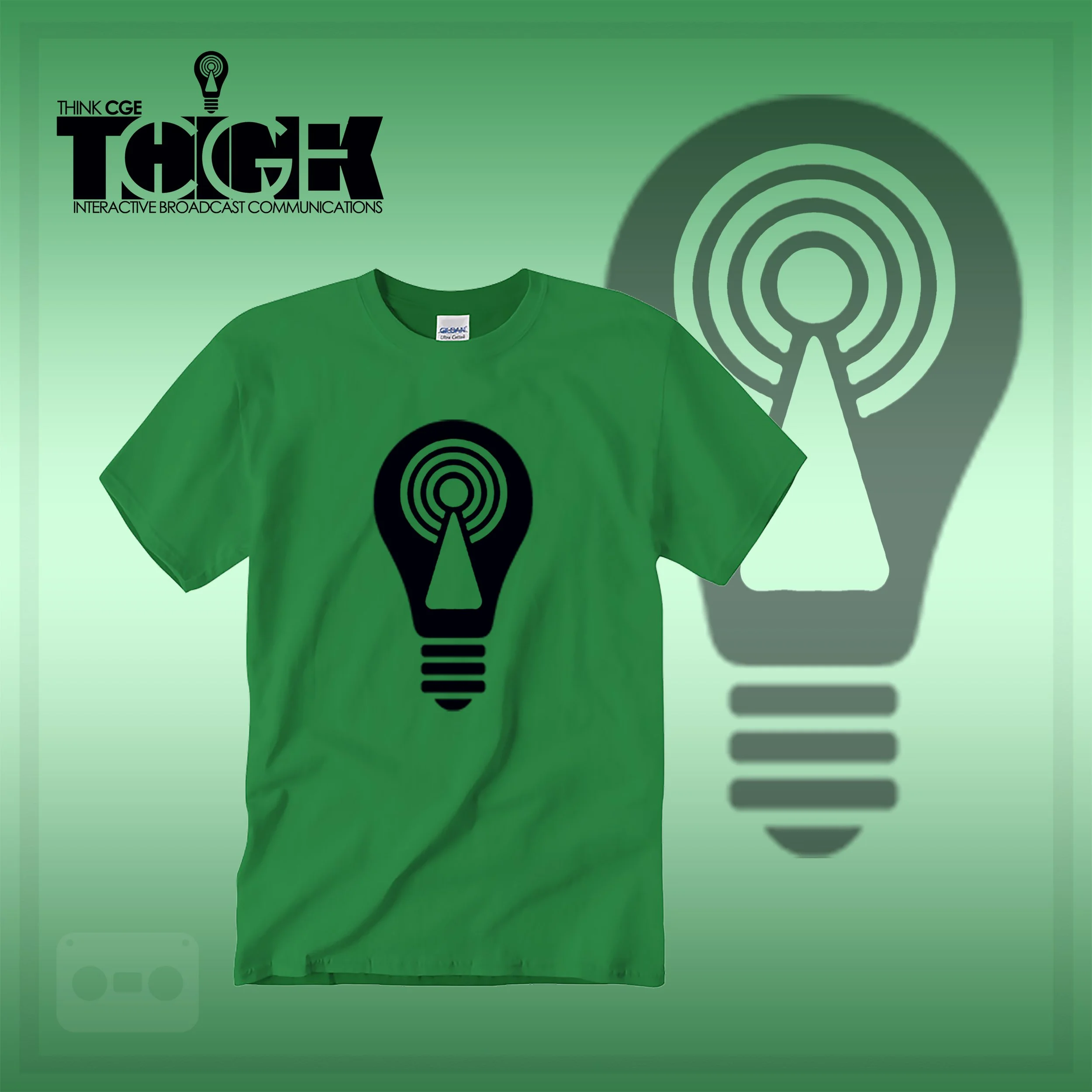 THINKCGE tShirt official ad Green T Blacc Bulb.jpg