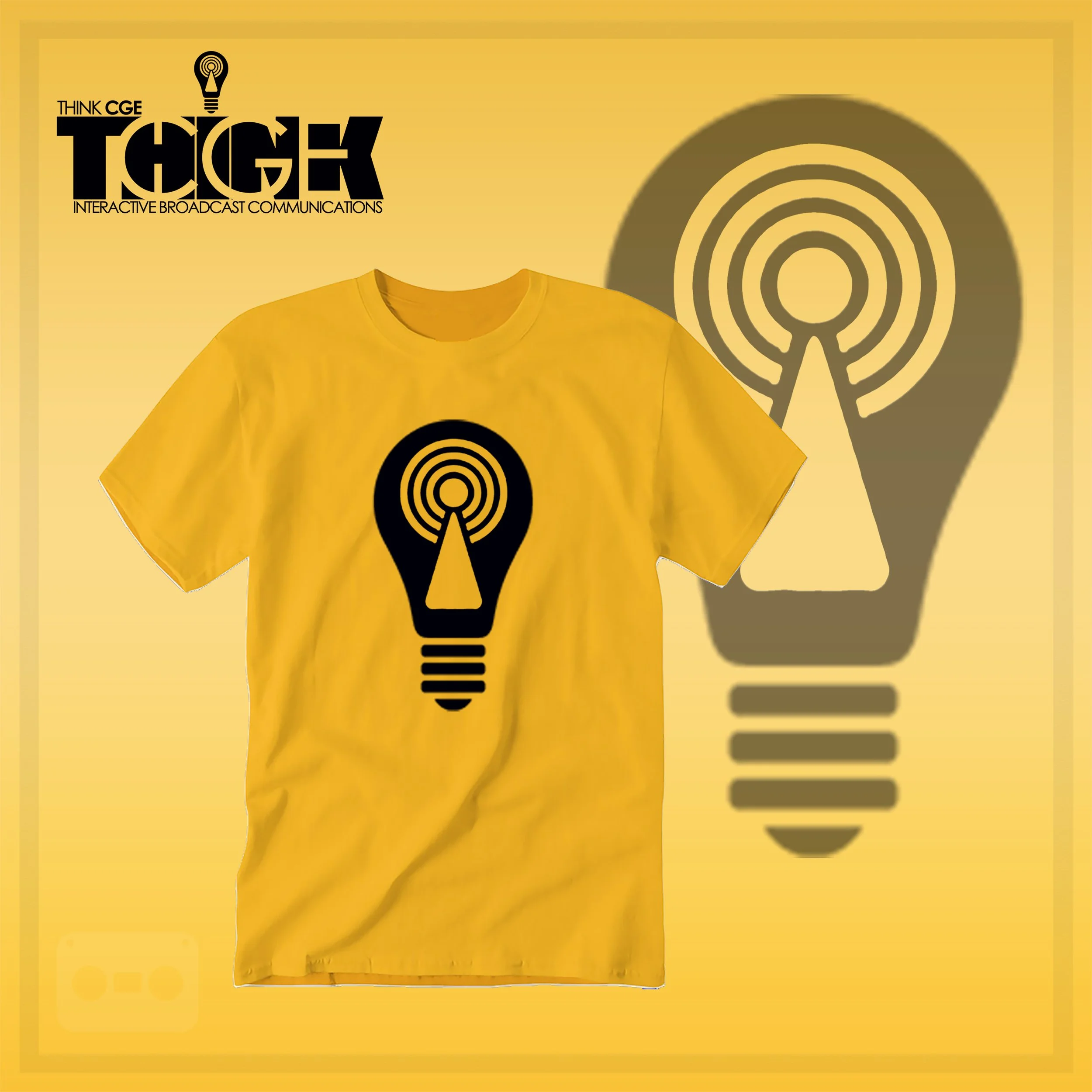 THINKCGE tShirt official ad Gold T Blacc Bulb.jpg