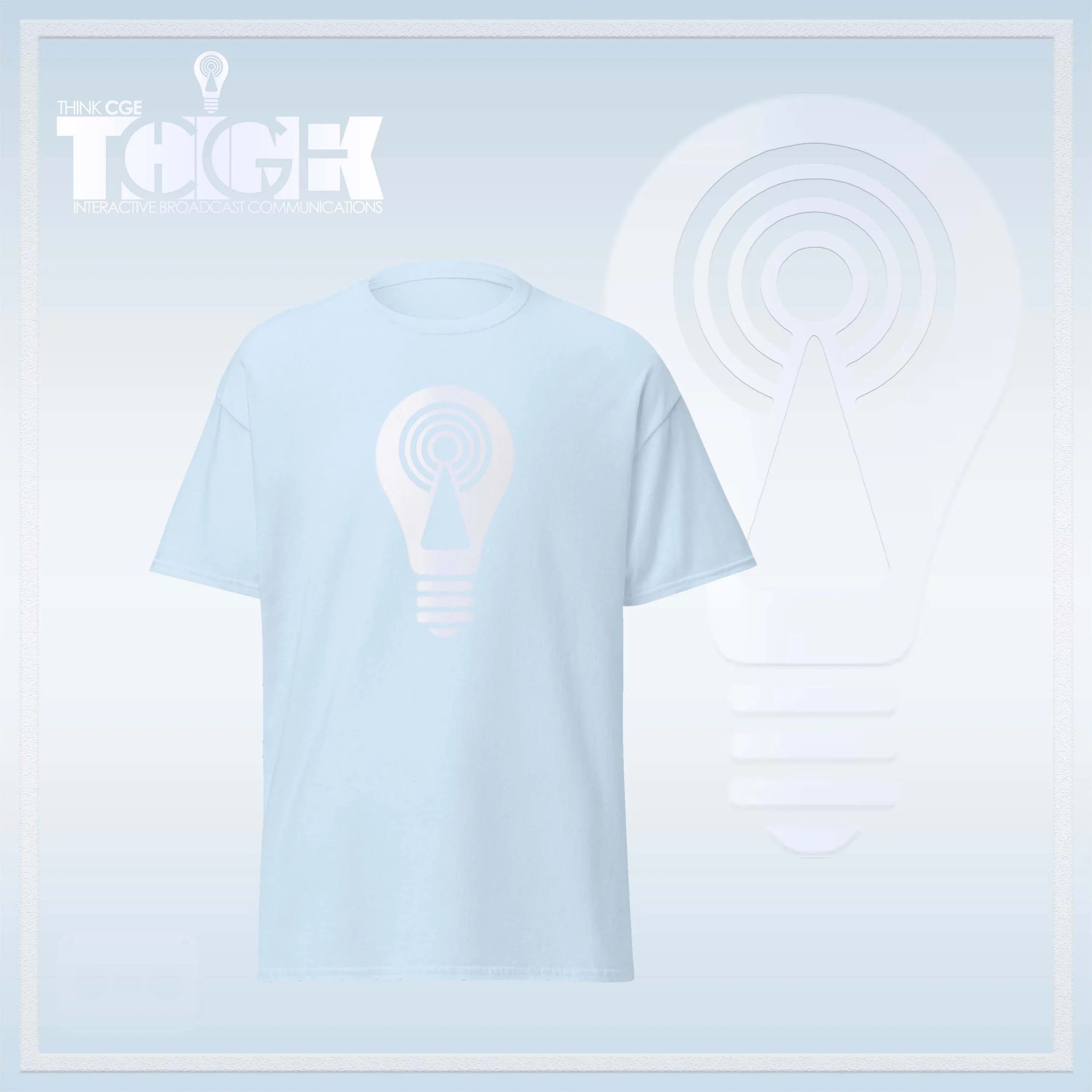 THINKCGE tShirt official ad light-blue T White Bulb.jpg