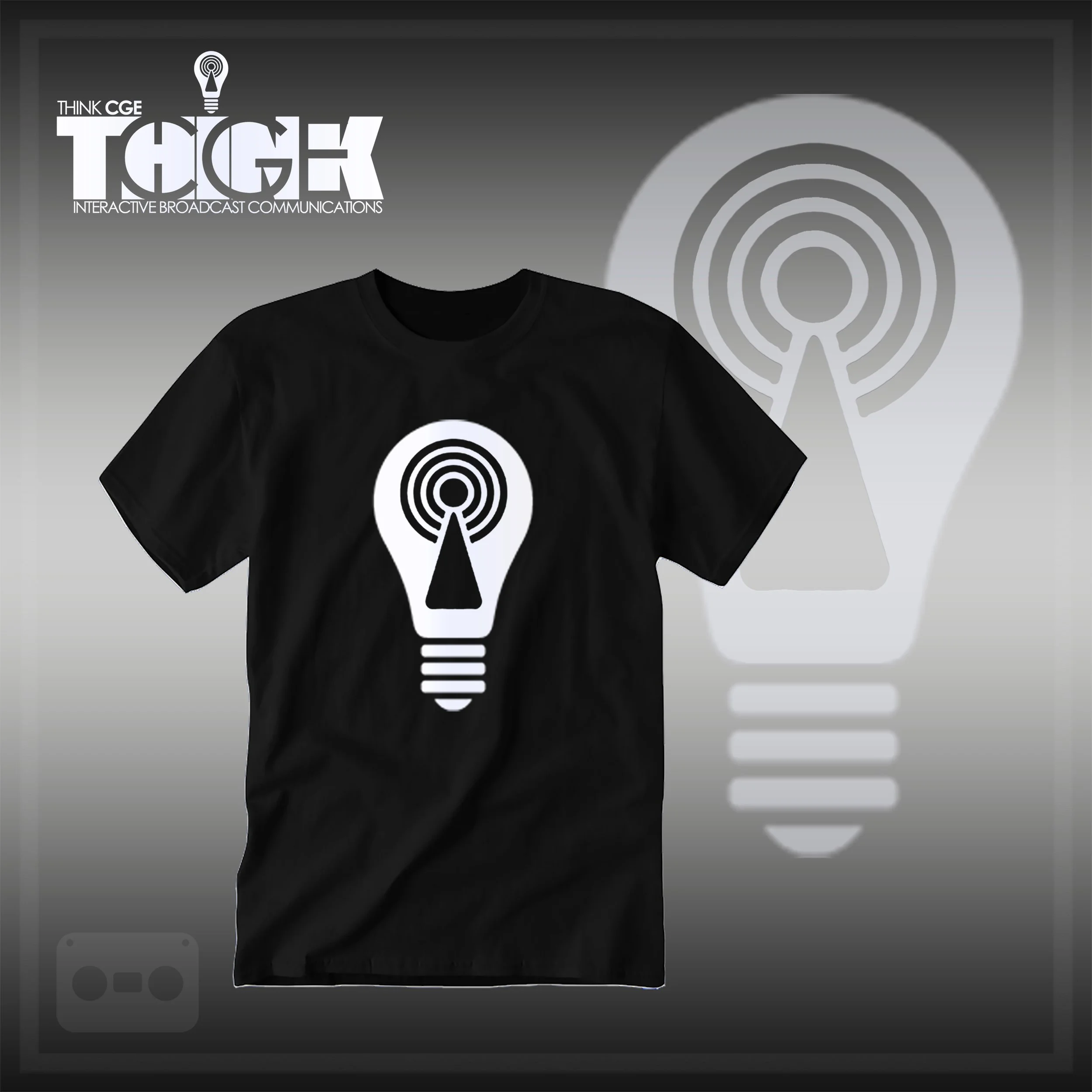 THINKCGE tShirt official ad Blacc T White Bulb.jpg