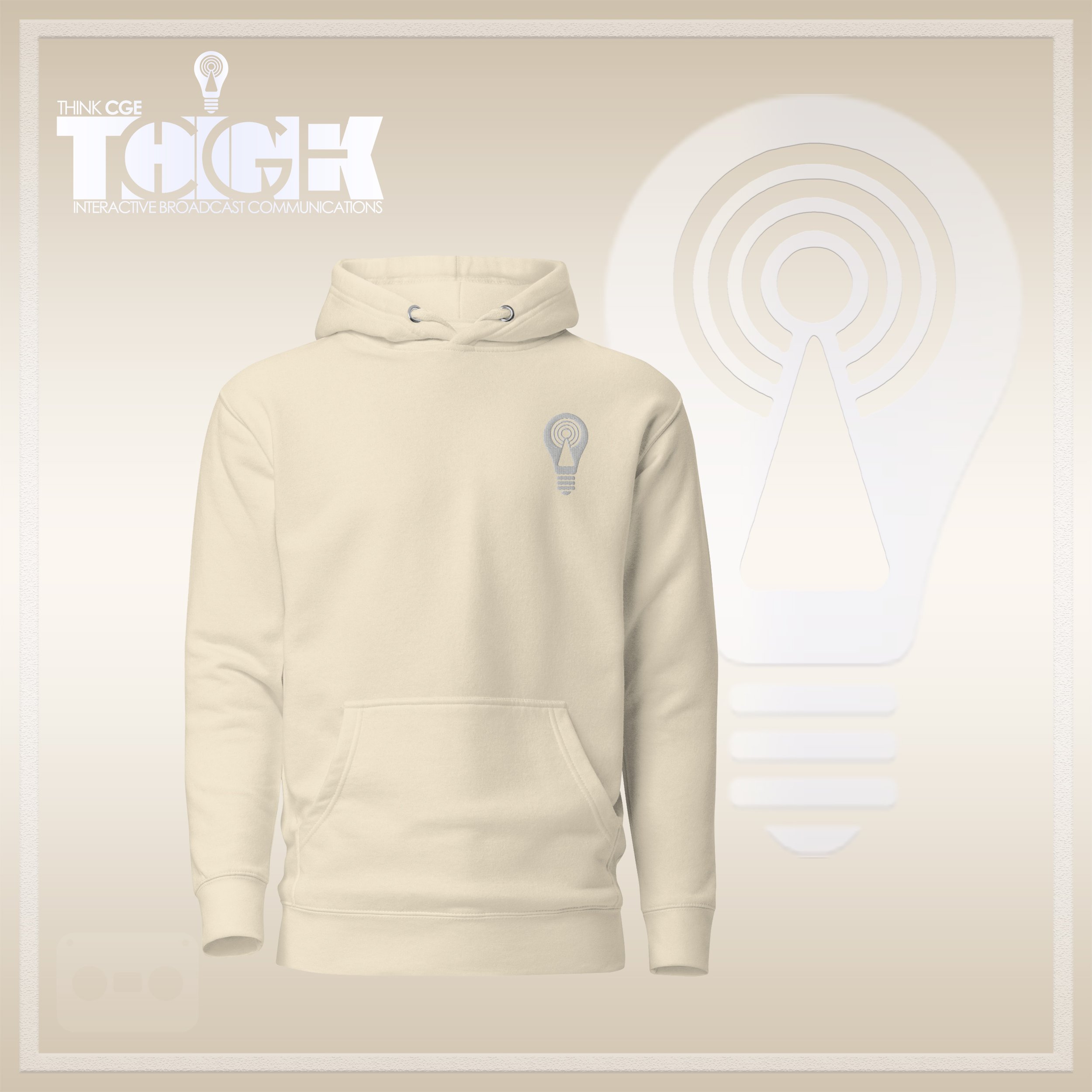 THINKCGE official ad bone Hoodie White Bulb.jpg