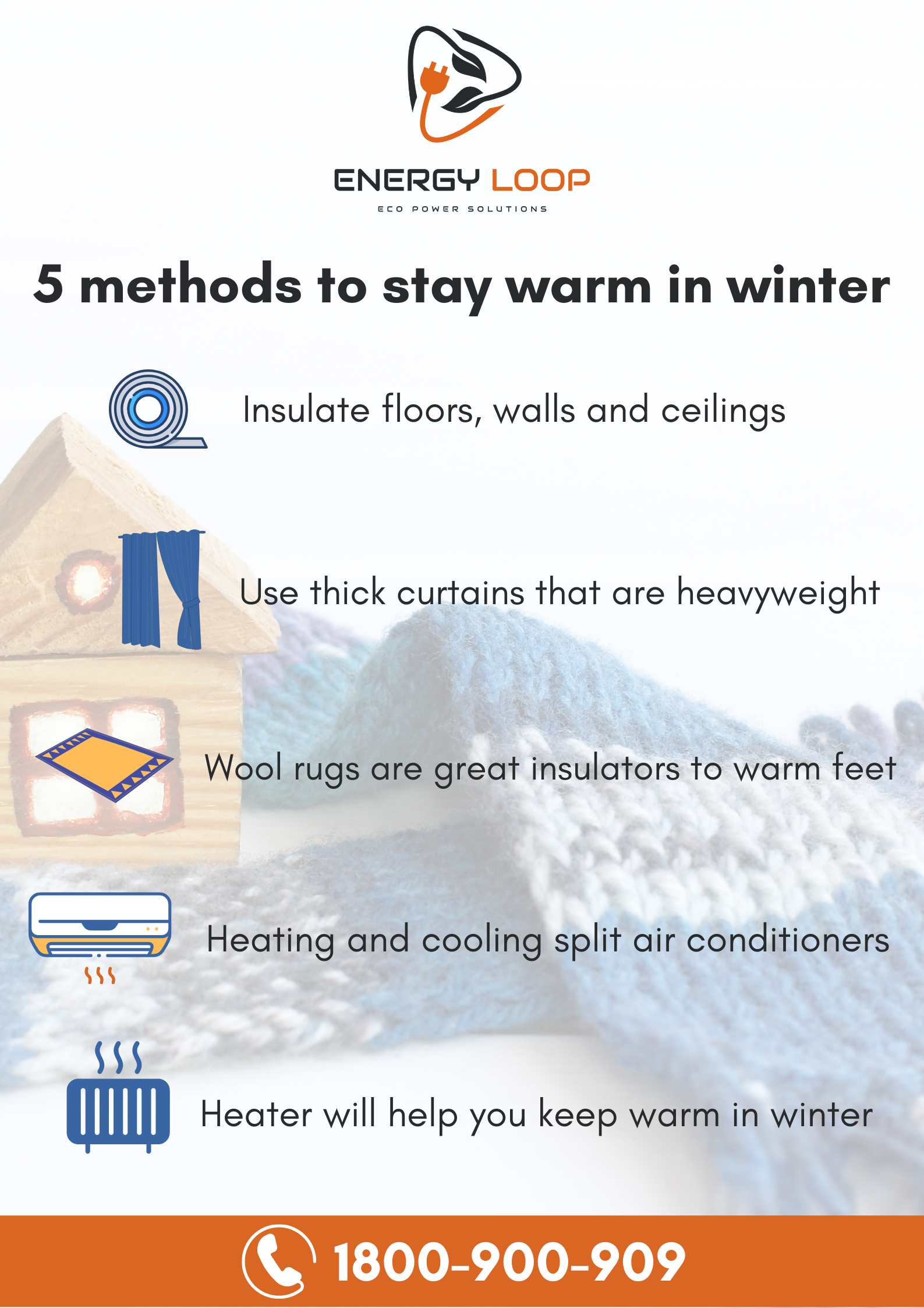 ENERGY LOOP | SAY NO TO HIGH ENERGY BILL | What is the cheapest way to keep  your house warm in the winter?