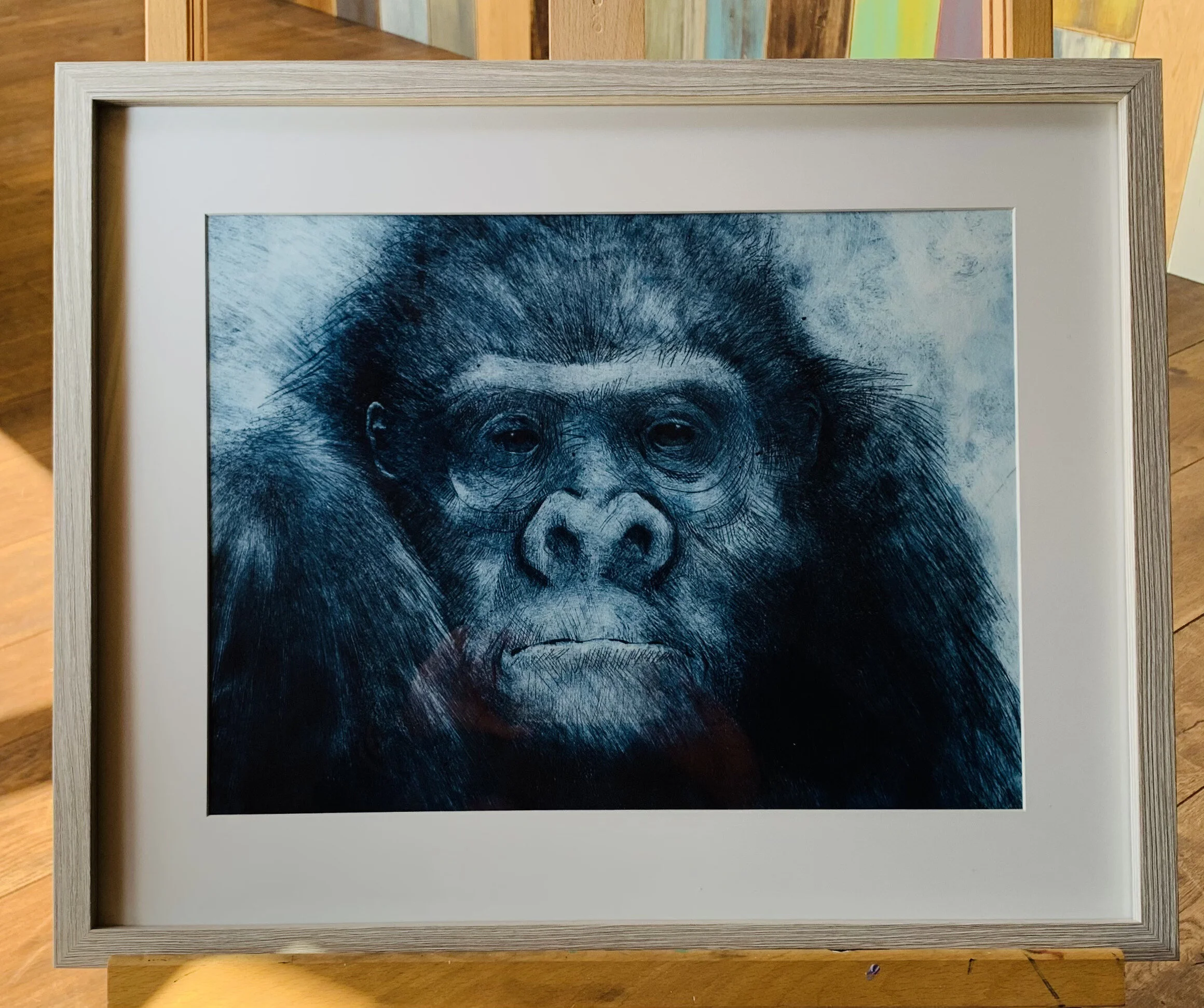 Dad (Deep Blue) - Drypoint £400