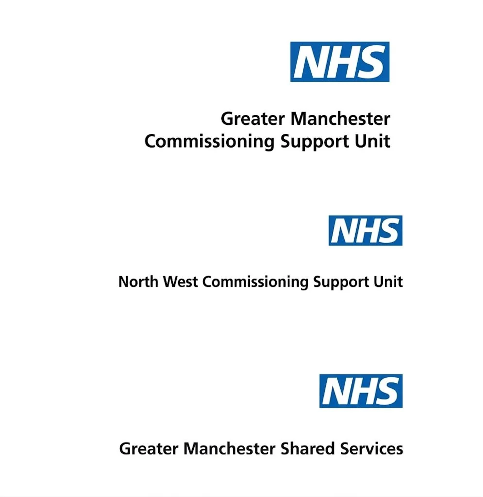 Greater Manchester Commissioning Support Unit log, NHS North West Commisioning Support Unit logo, Greater Manchester Shared Services logo