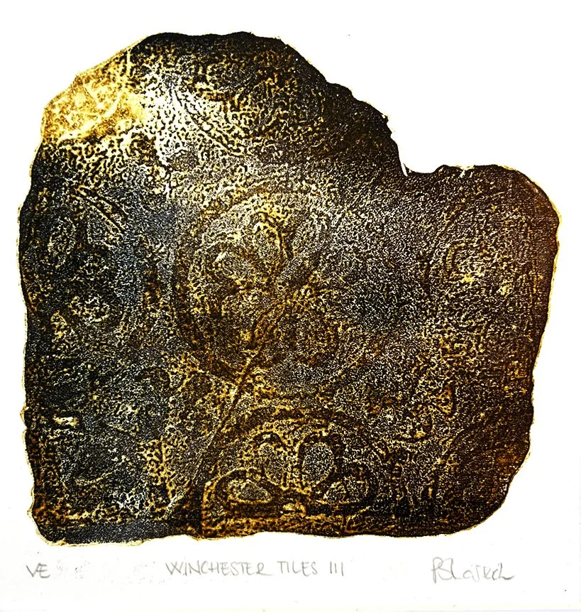 Tile from Winchester Cathedral