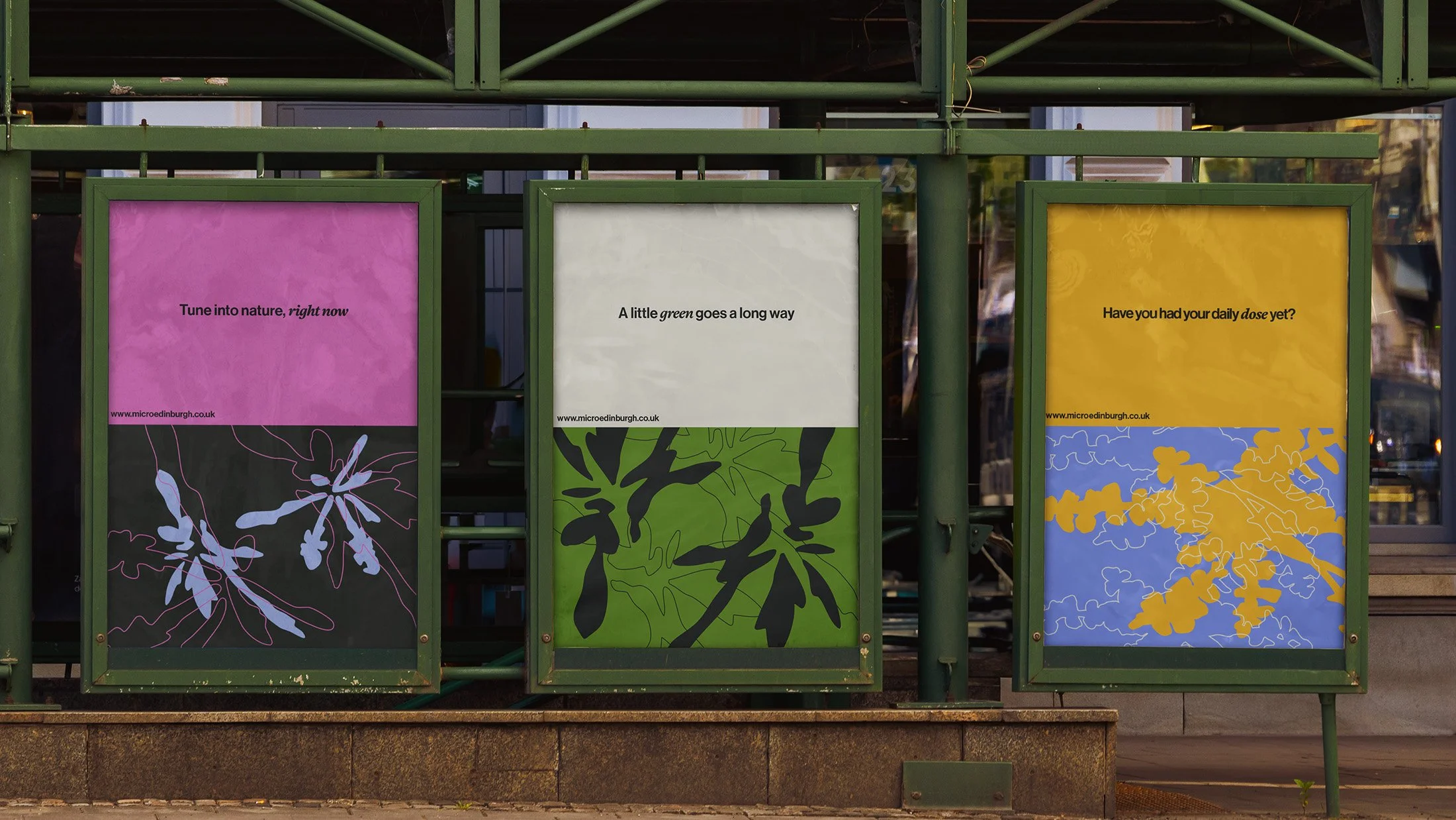 Posters in action.