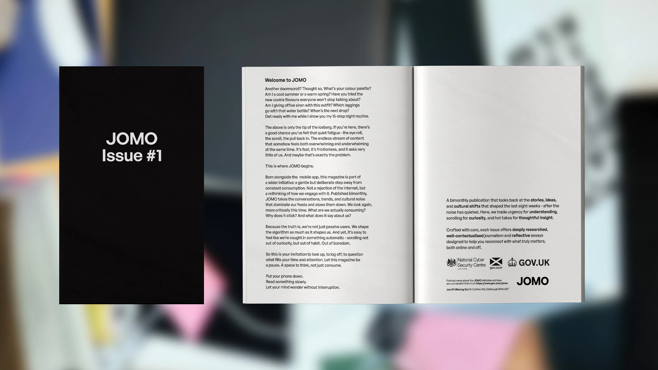 JOMO magazine first issue.
