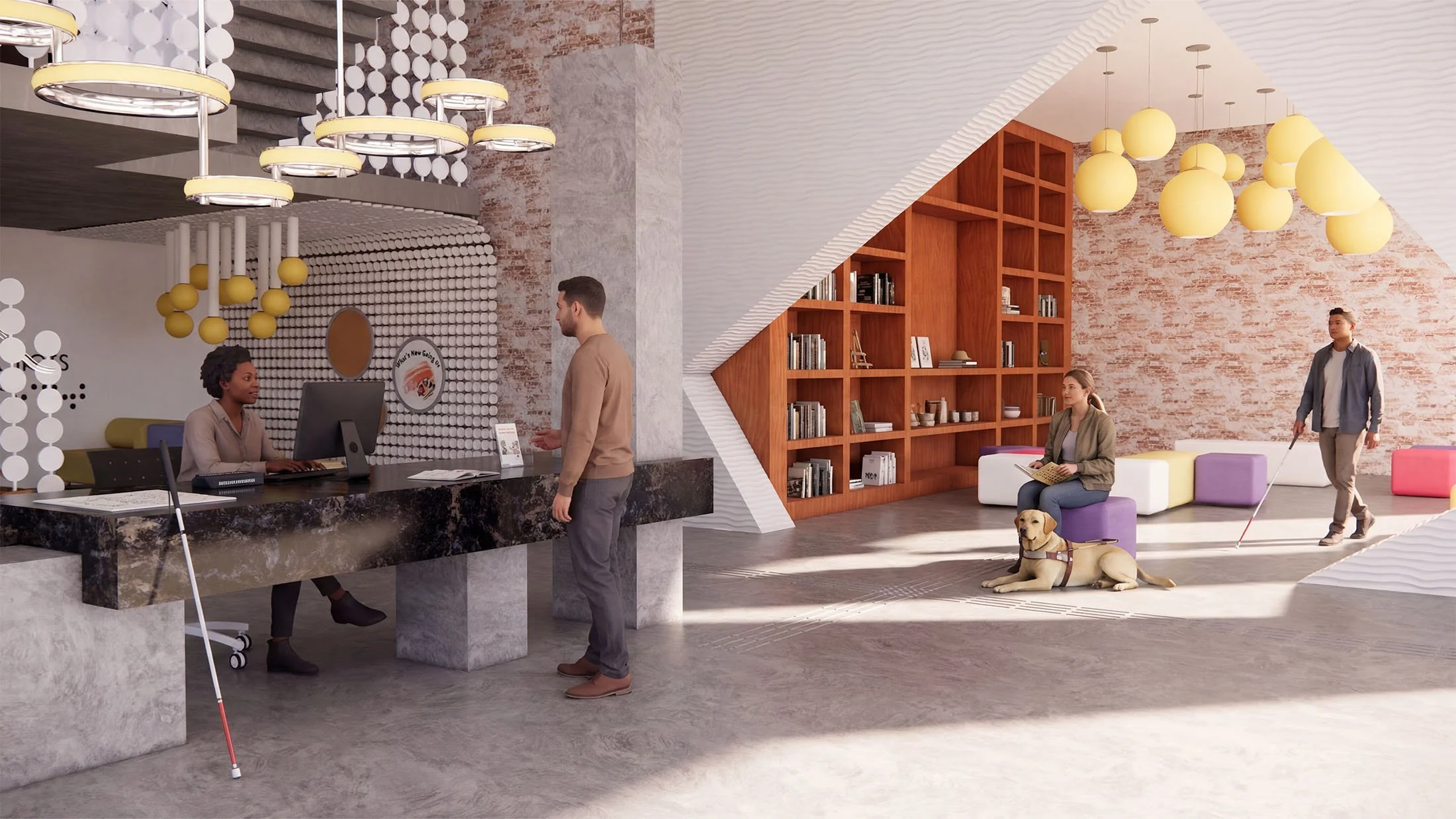 View of the Reception Area