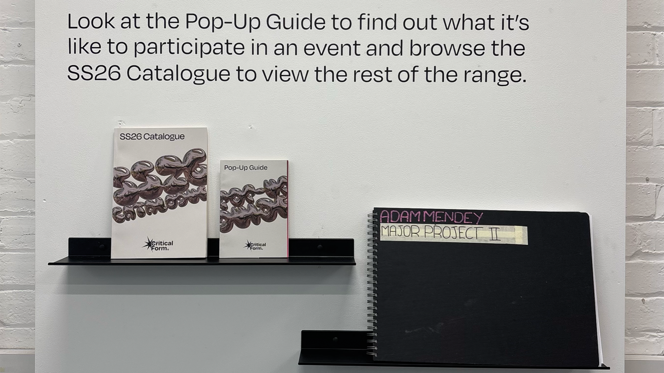 The Pop-Up Guide and SS26 Catalogue.