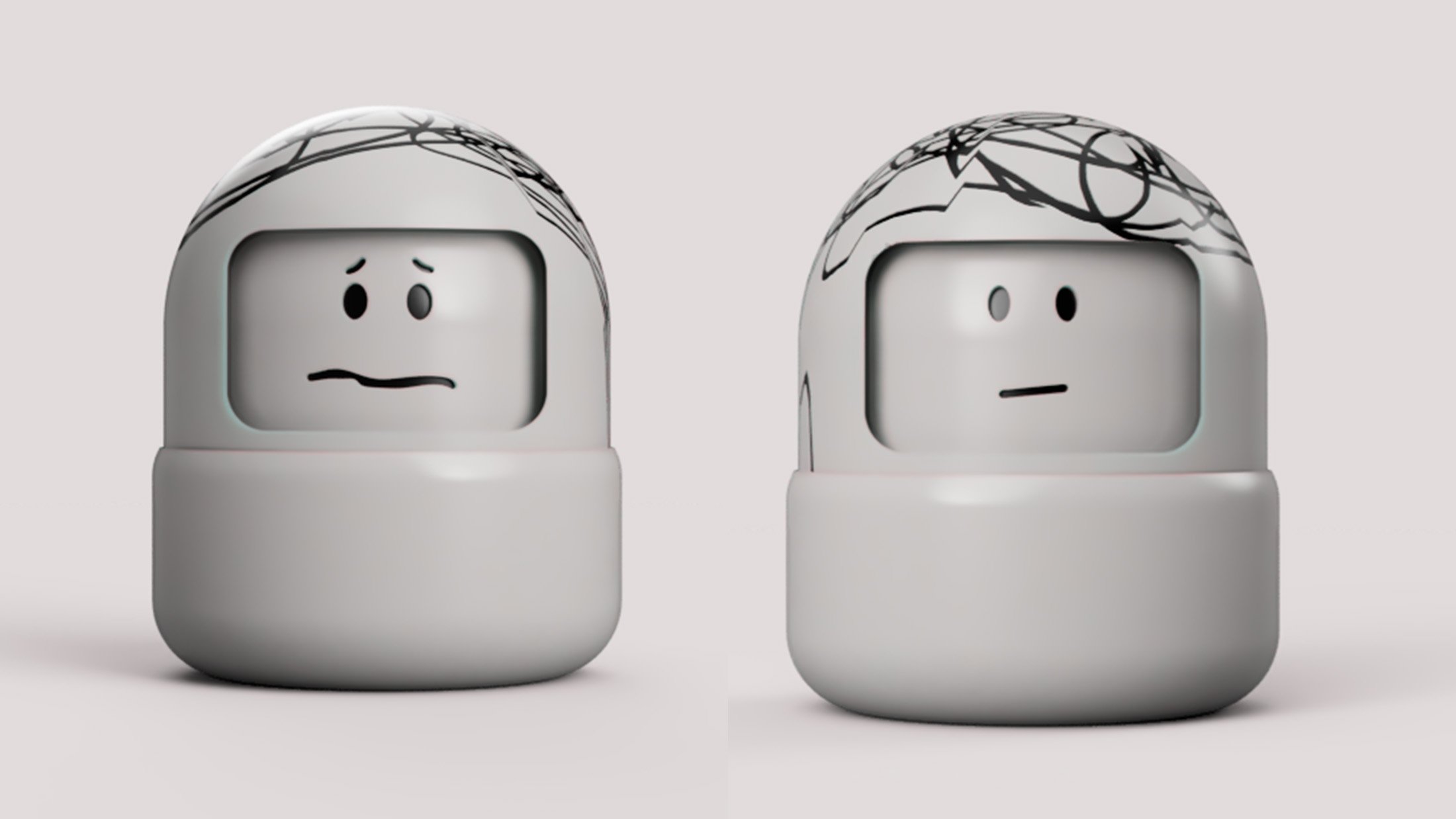 Each emotion represented in a Meep figure has 2 expressions.