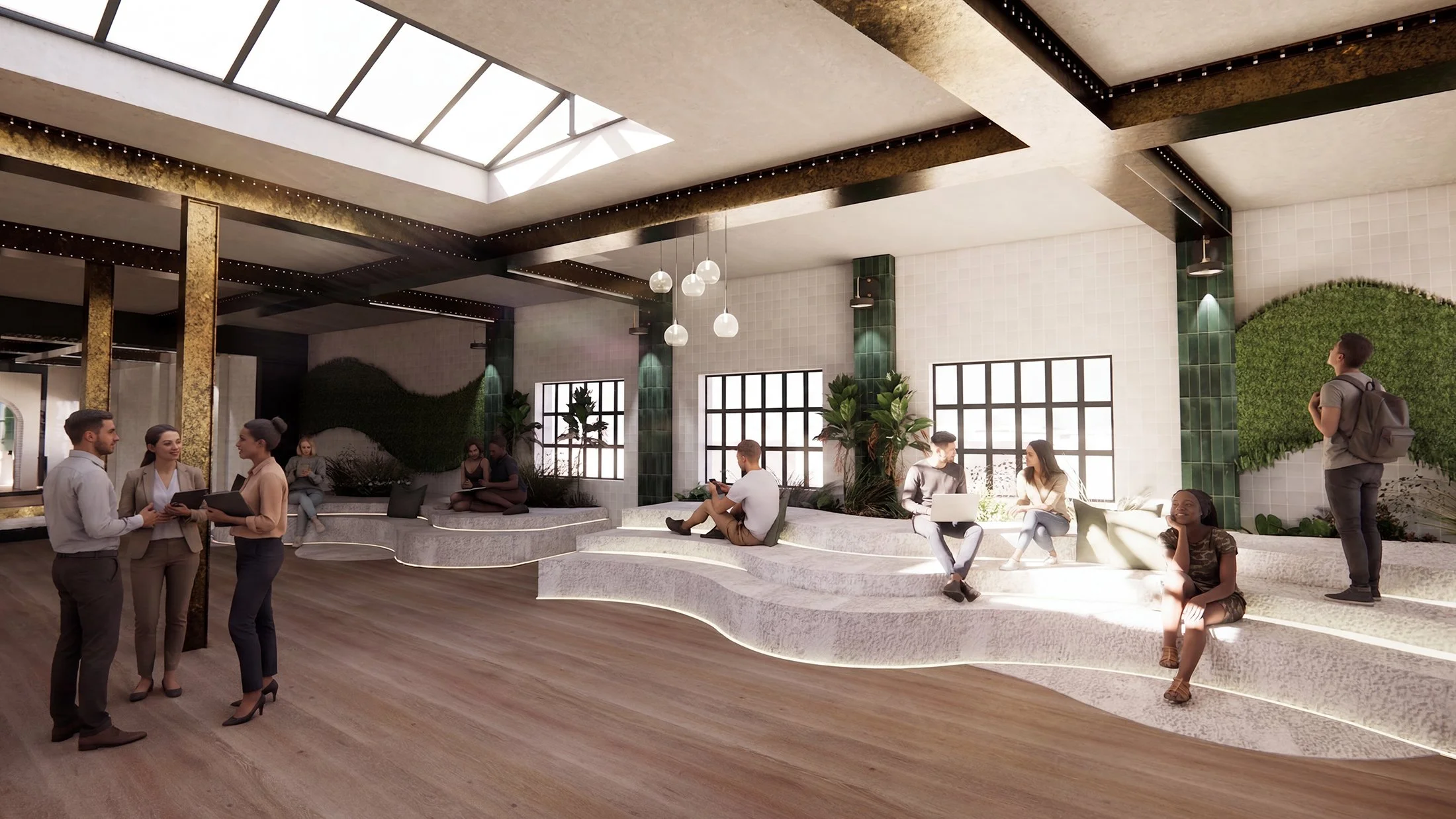 Private breakout area visual