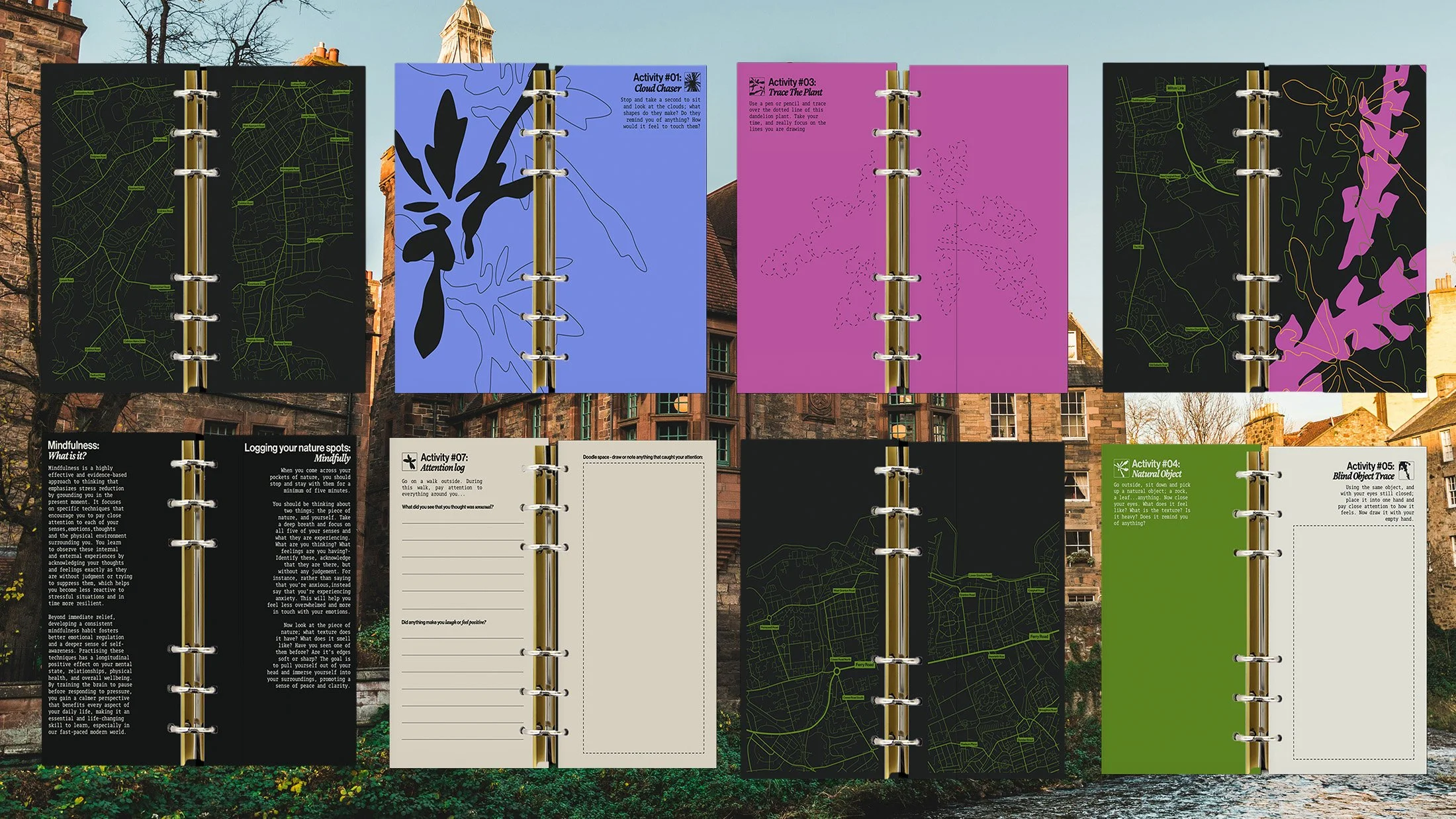 Booklet spreads.