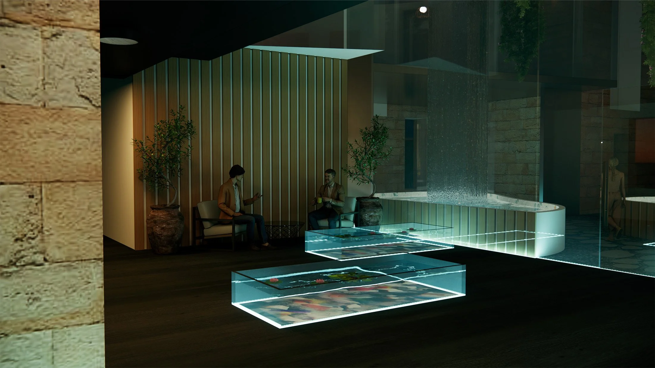 Reception seating area