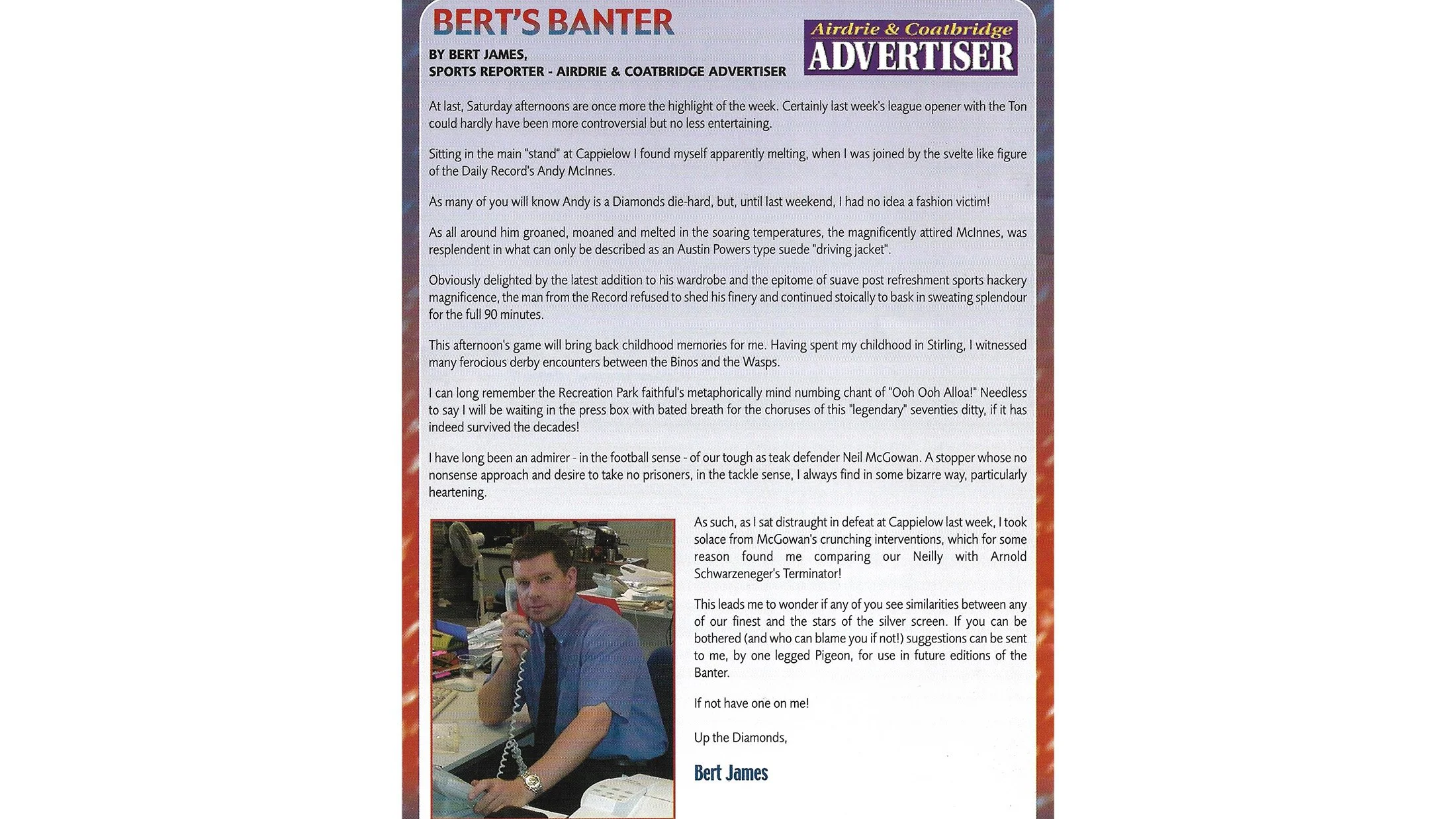 BERT'S BANTER.