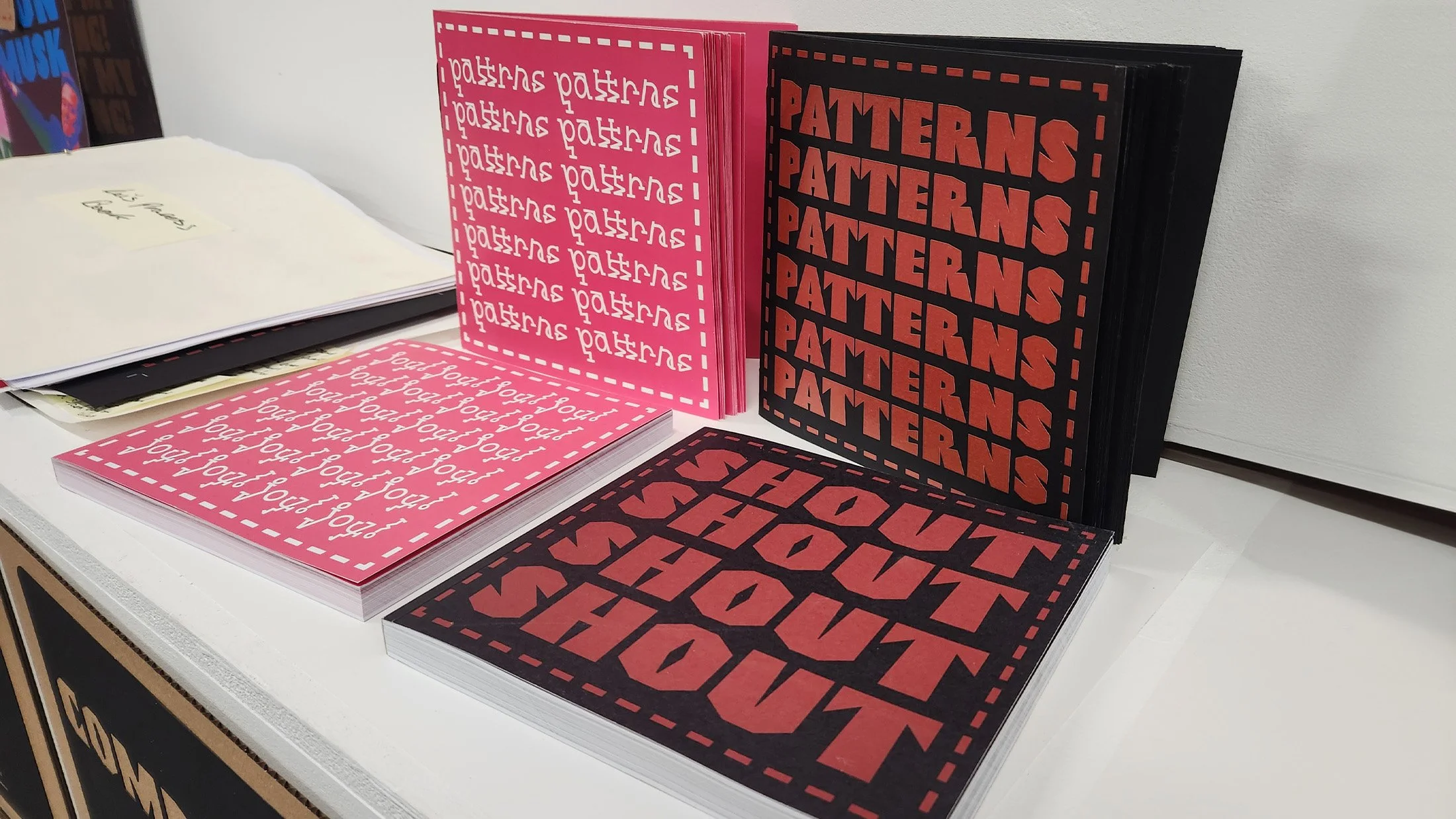 Development books for SHOUT! and Joy!