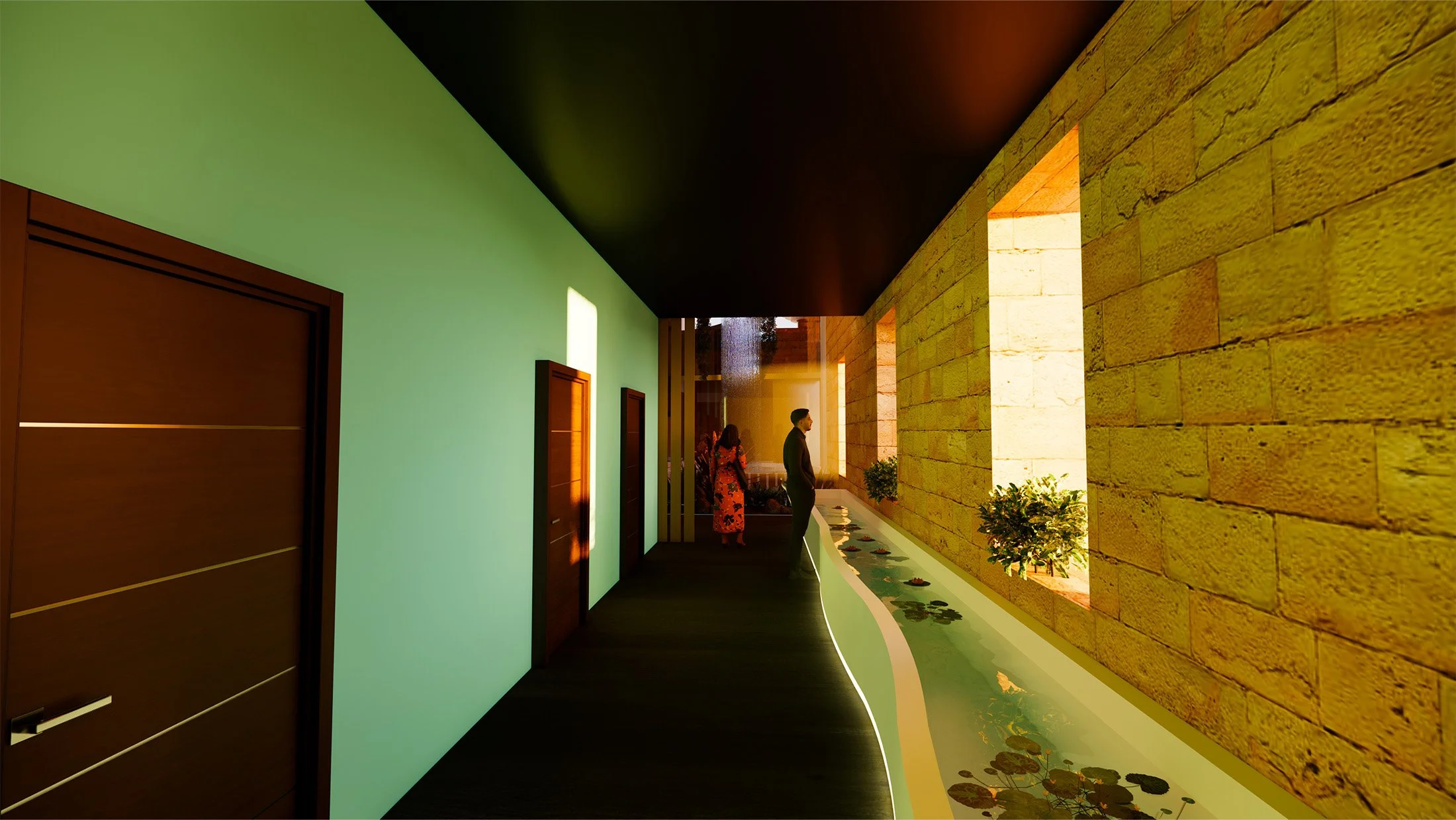 Bedroom hallway