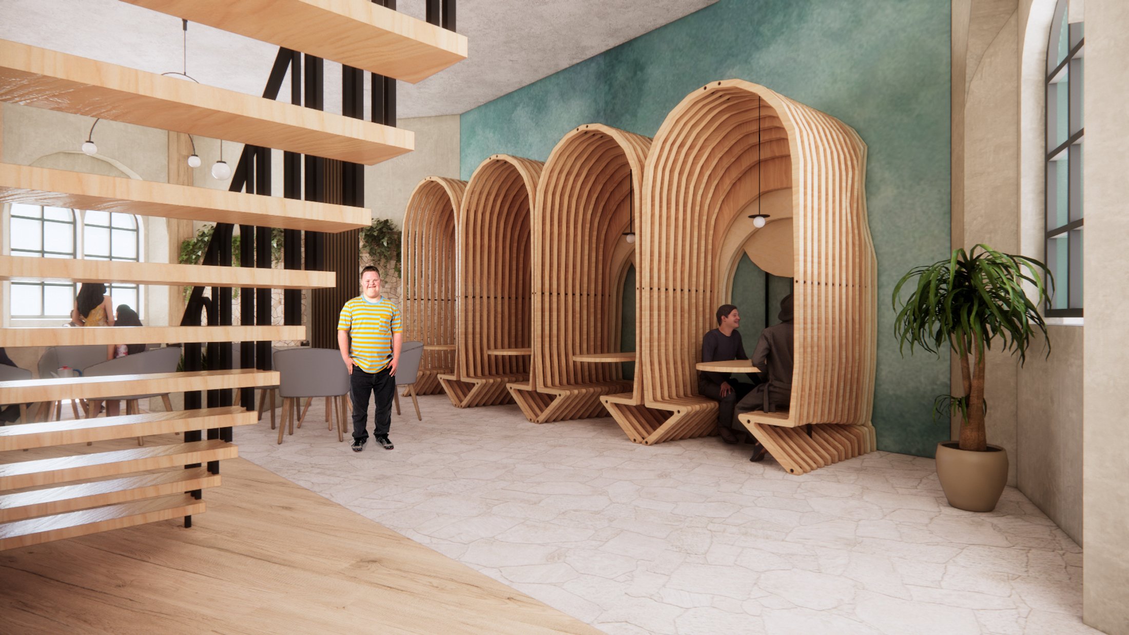 Cafe space.