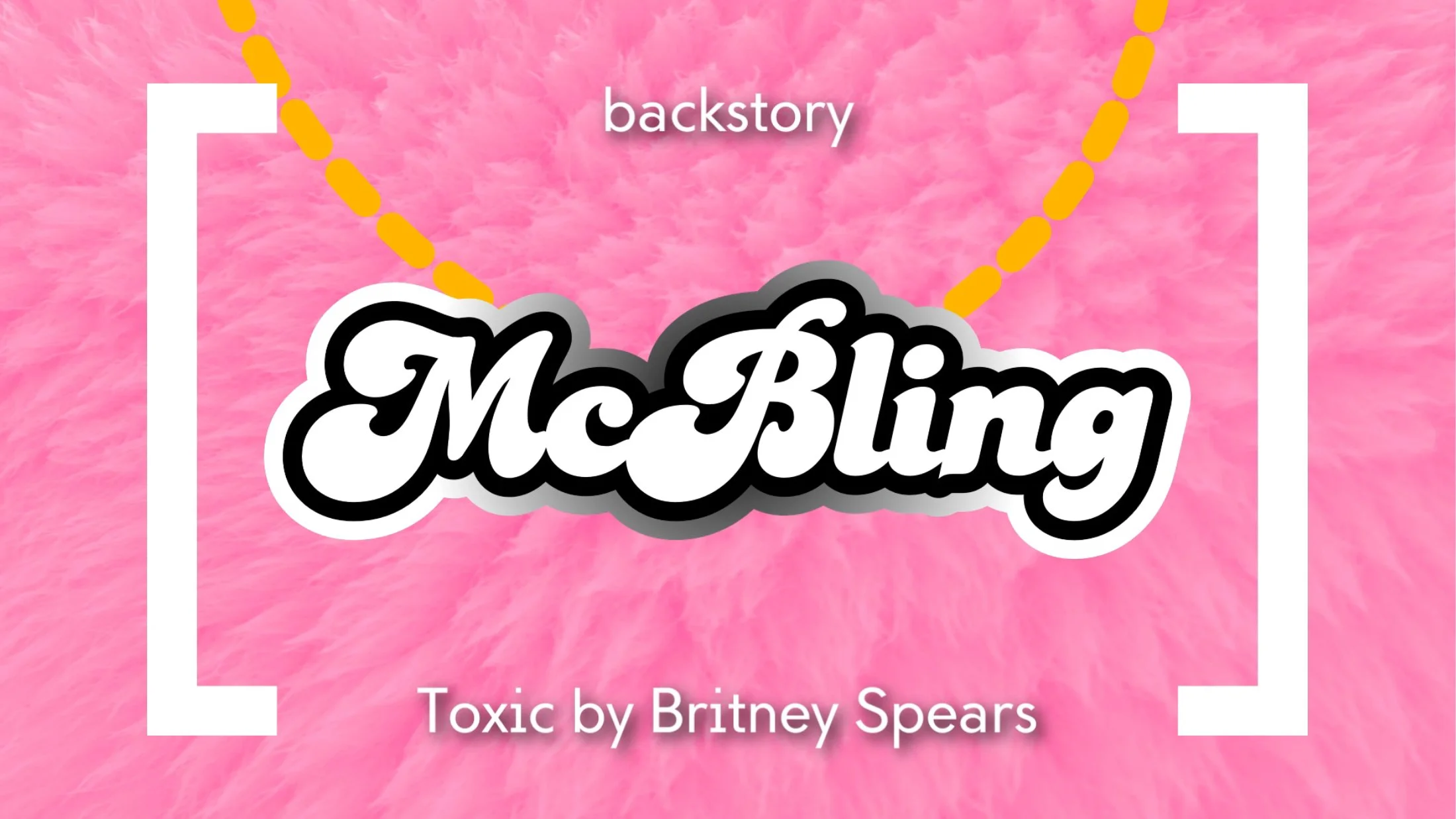 One of the pictures of the Y2K episode, focused on certain design era trend names coined by the Consumer Associate Research Institute. This one being focused on “McBling”, being that of fuzzy, shiny and chained textures.
