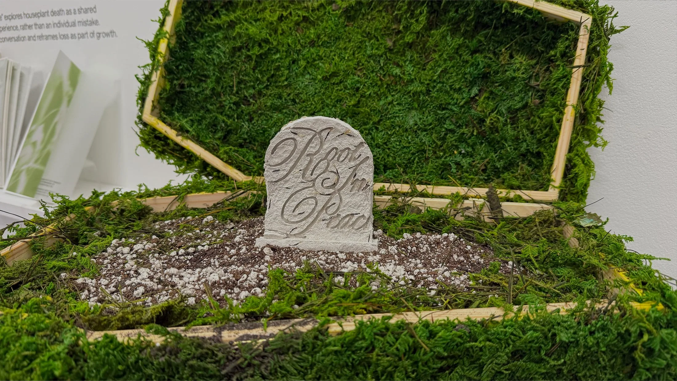 Compost Coffin. The soil from each plant is returned to a central compost coffin.