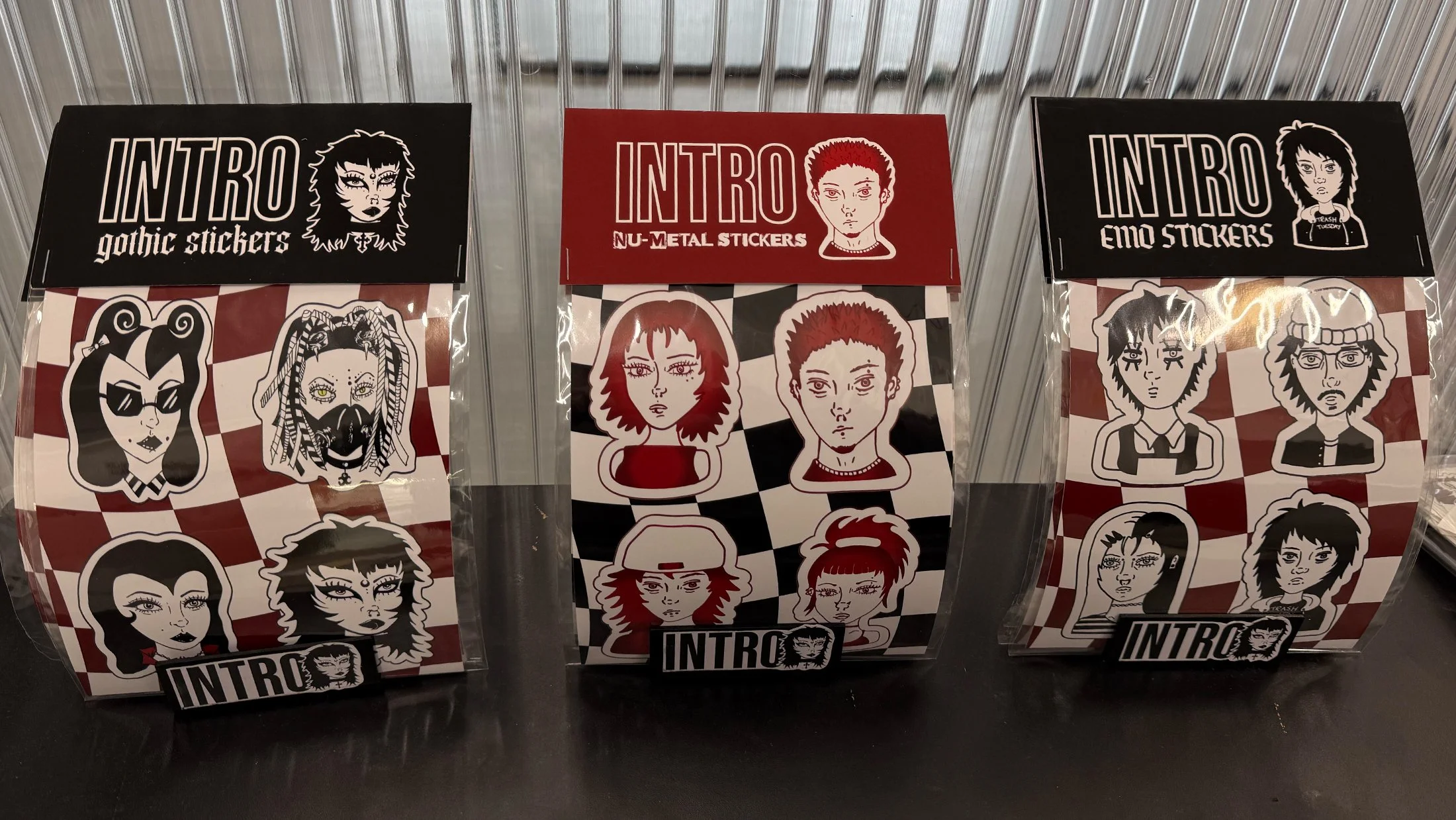 Subculture sticker packs.