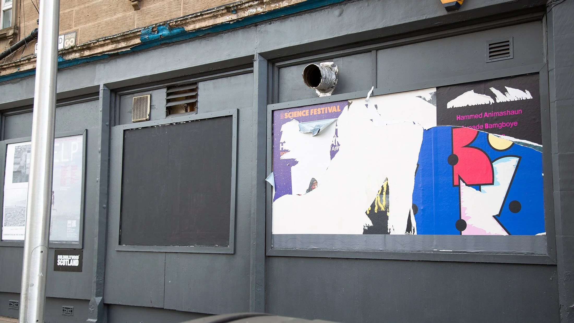 184 Dalry Road Billboards, two days after Interruption.
