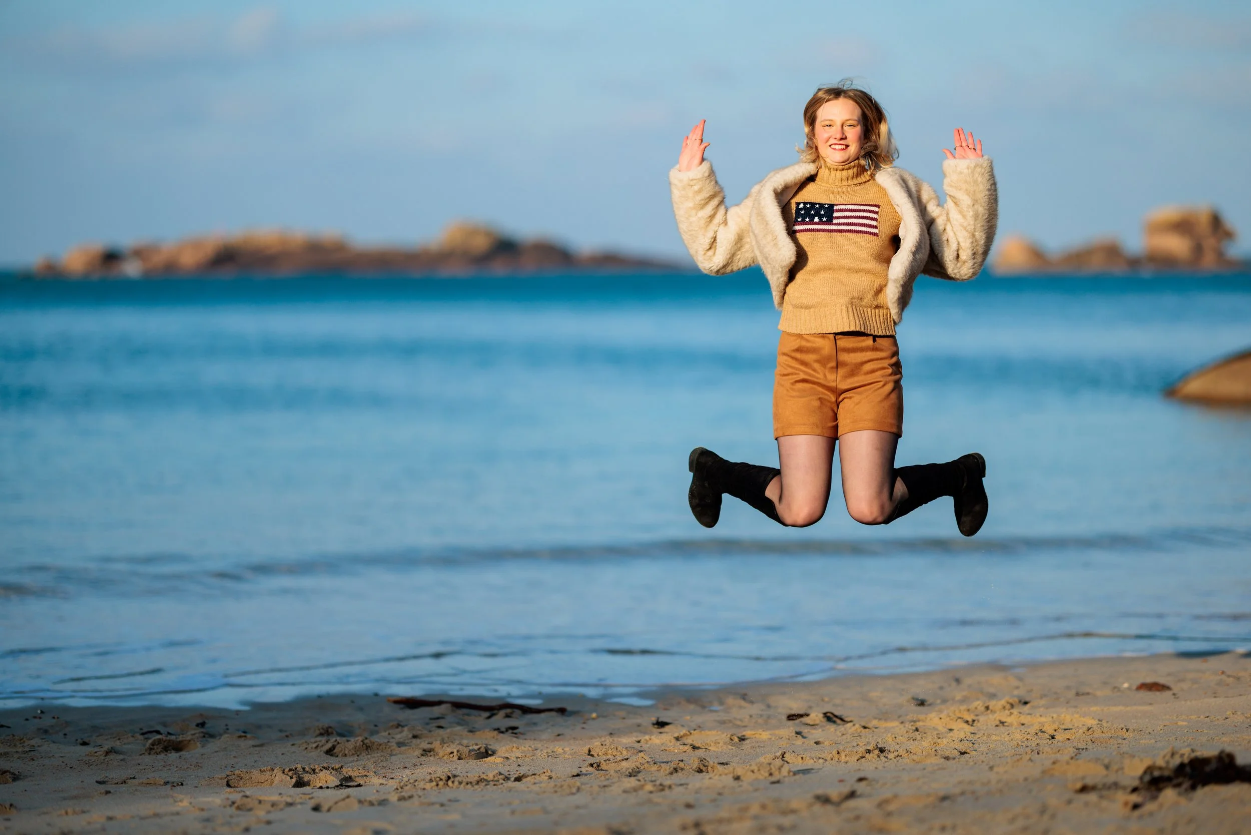Moment spontané séance famille Bretagne