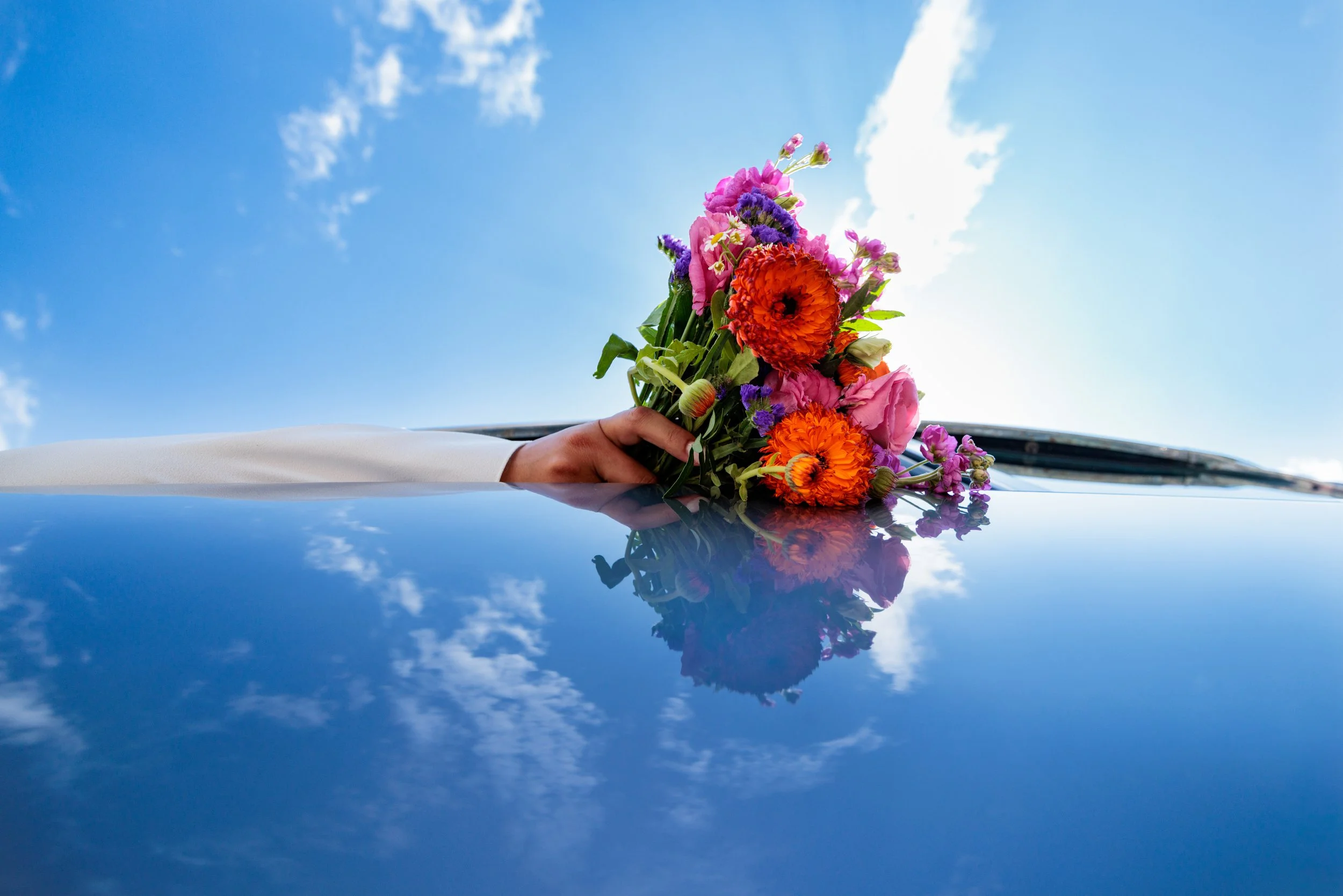 Bouquet de mariage Coccinelle master fleuriste