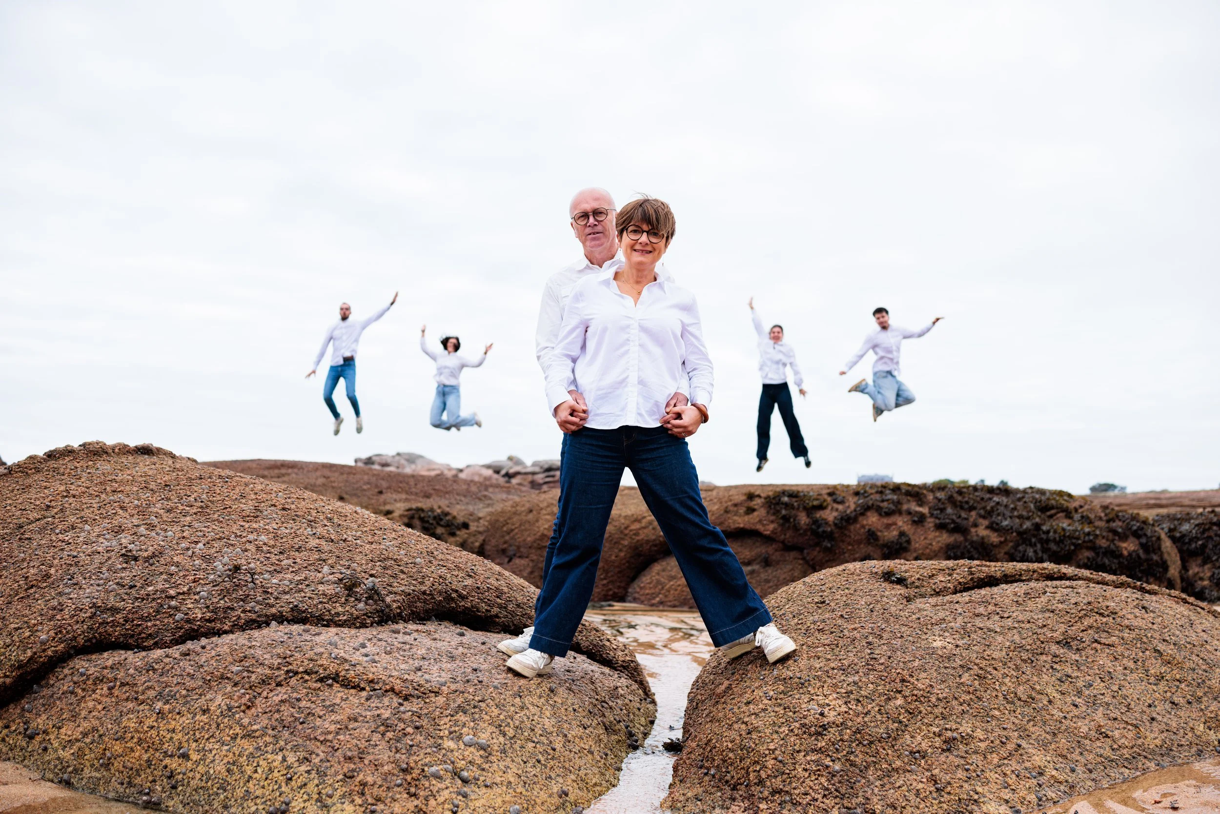 séance famille amusante Trégastel