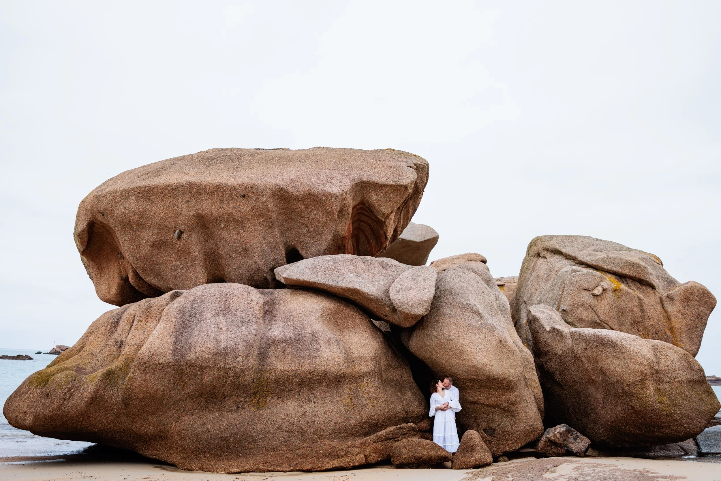 Séance couple Côte de Granit rose