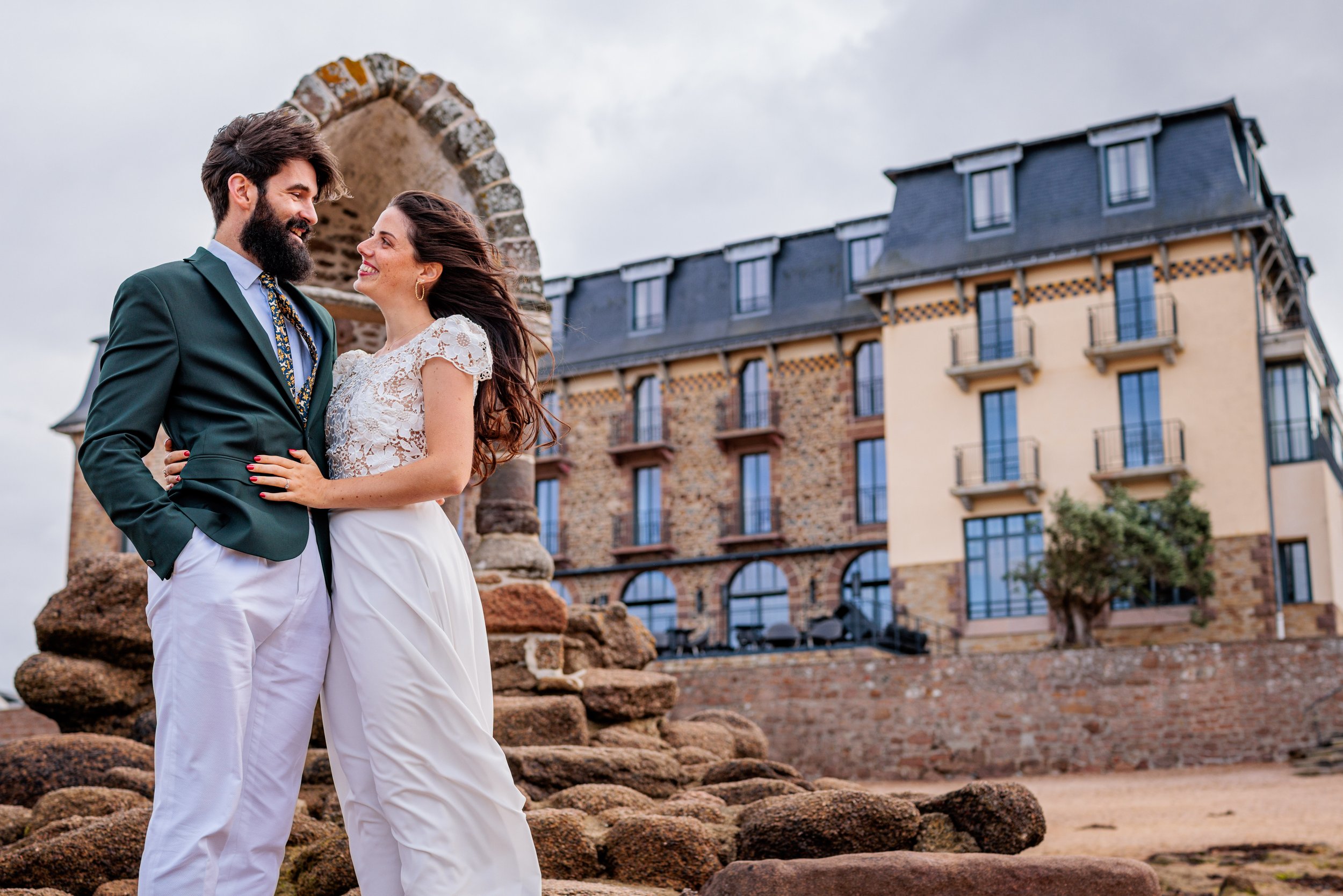 séance de couple au Castel Beau site
