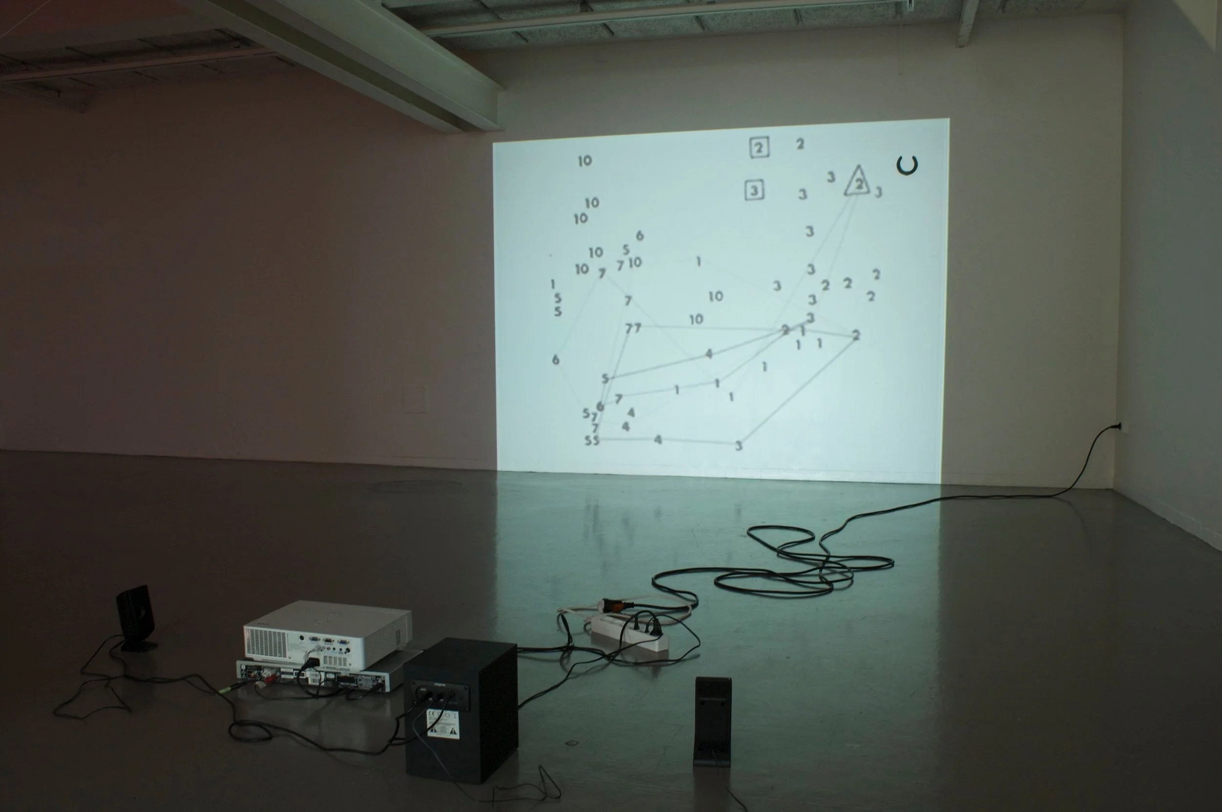 Random constellation drawings (with horse shoe), 2010 