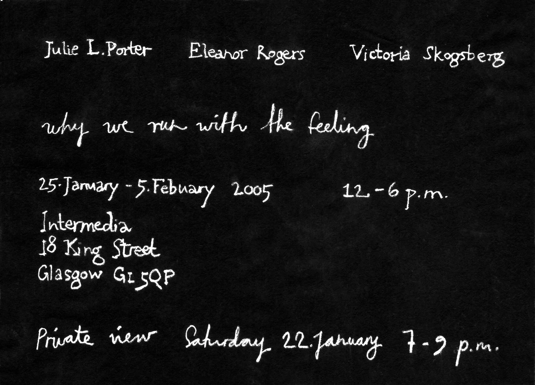 Why we run with the feeling (2005)