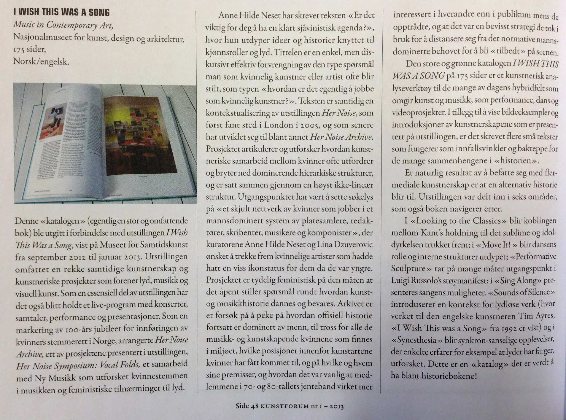 I wish this was a song (2012)