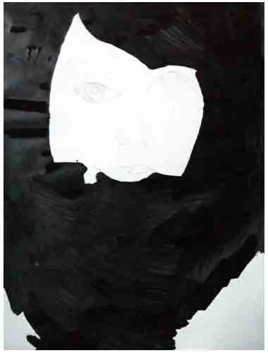 Self portrait in hood (2005)