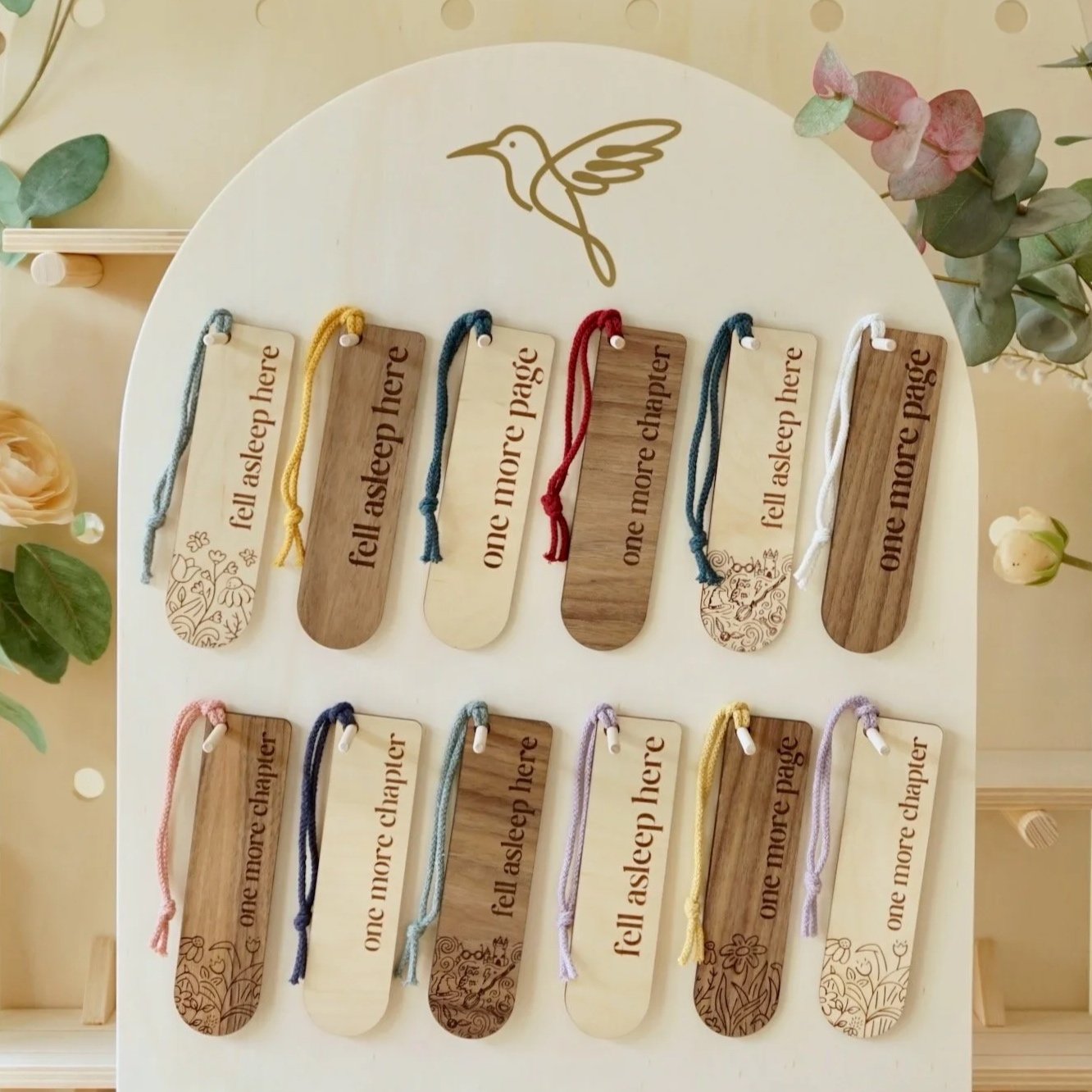 Engraved Wooden Bookmarks