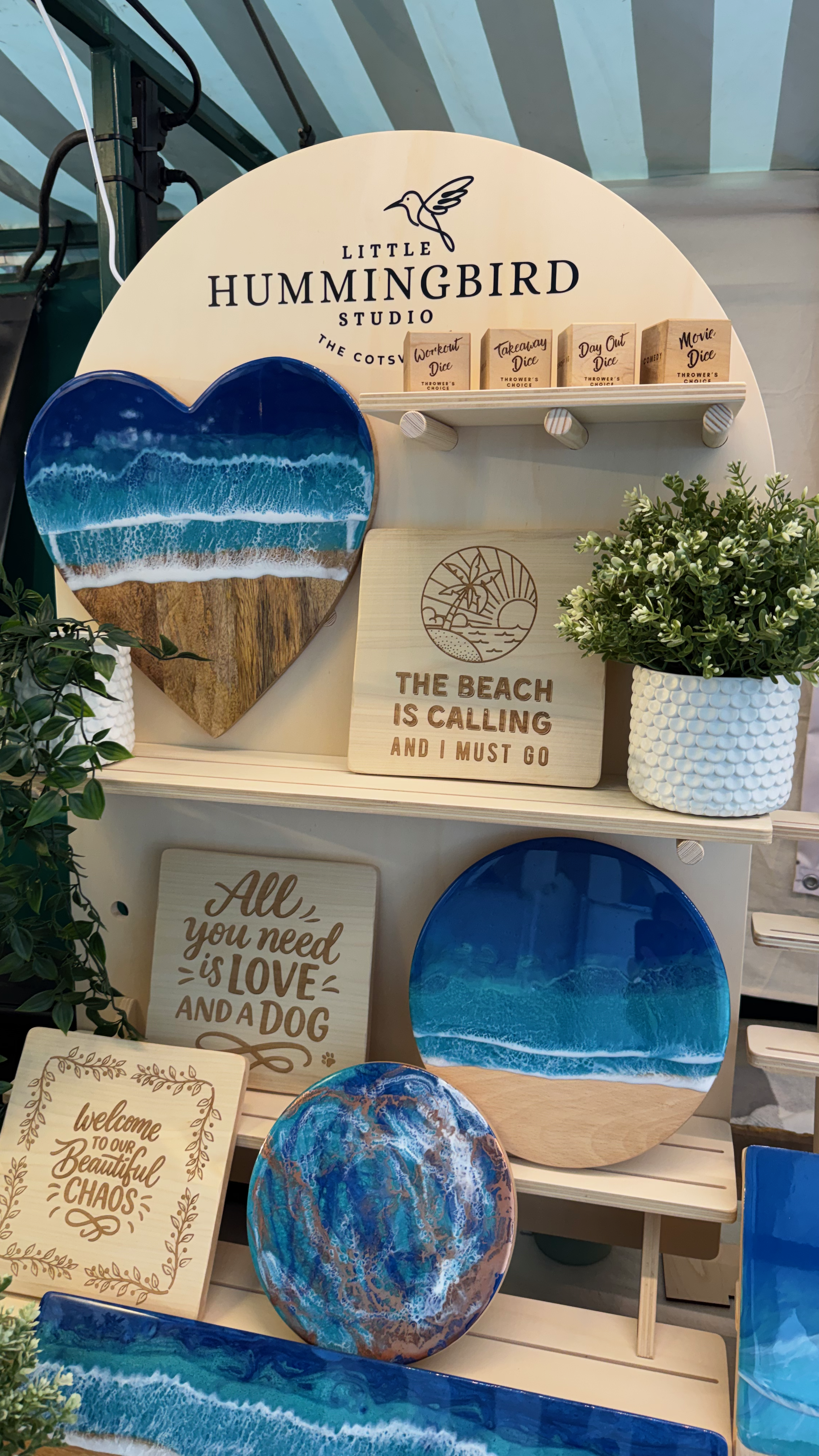 First Market as Little Hummingbird Studio