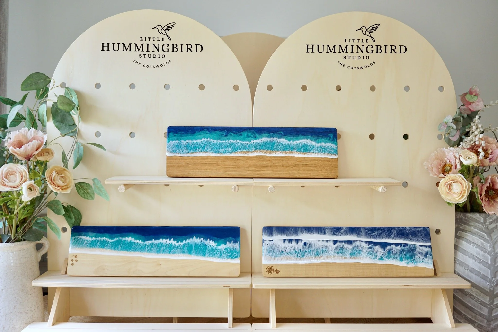 Seascape Wood & Resin Artwork