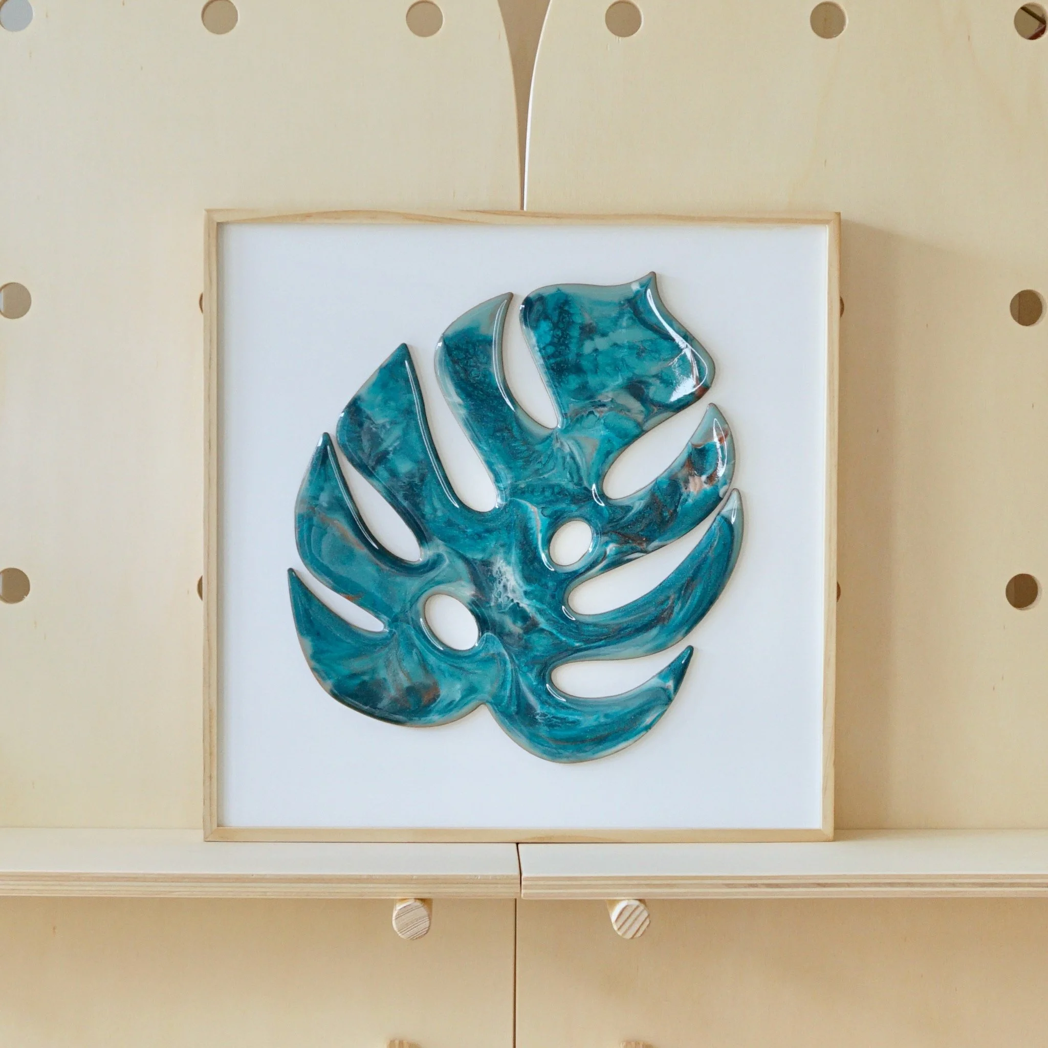 Resin Leaf Framed Artwork
