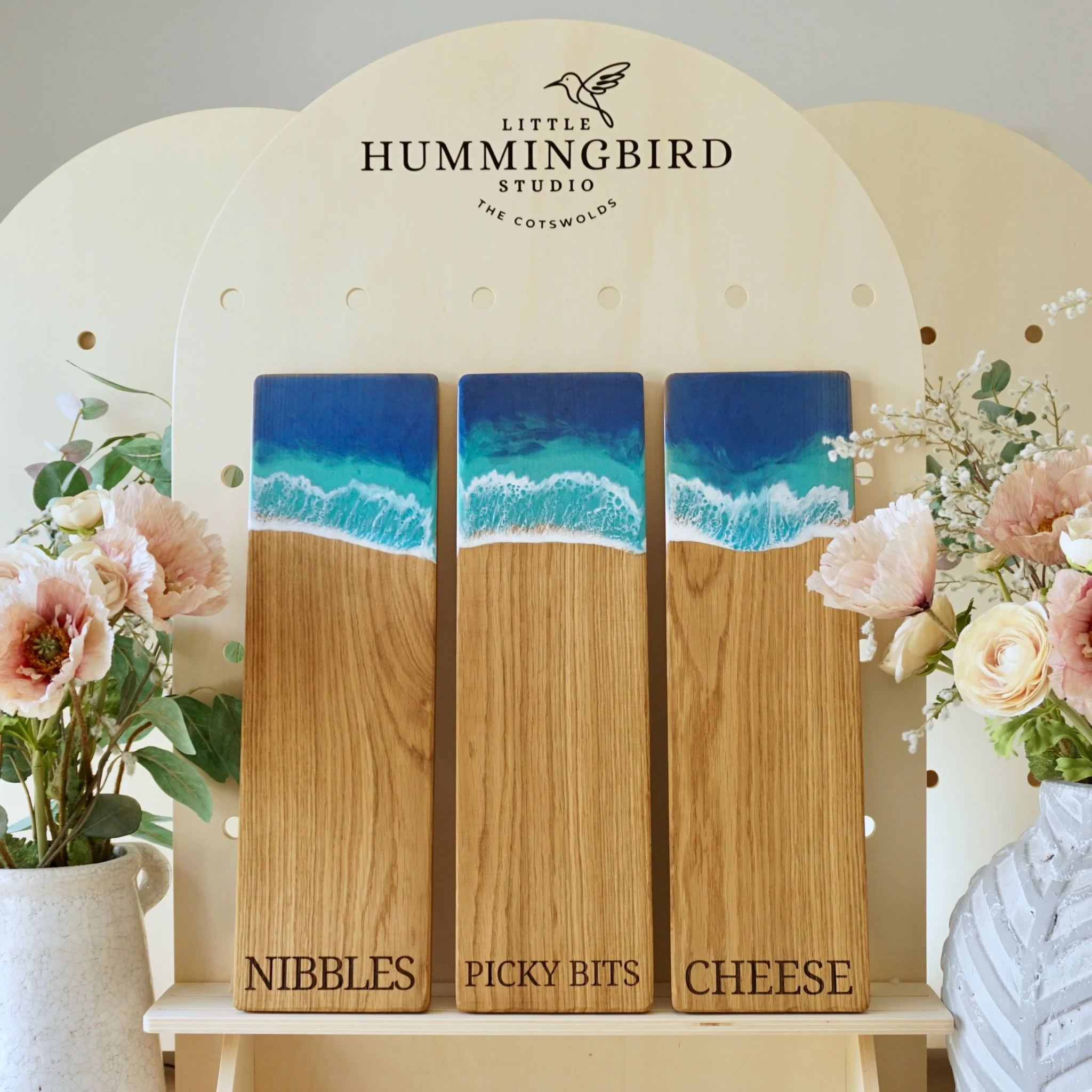 Seascape Art Oak Charcuterie Board