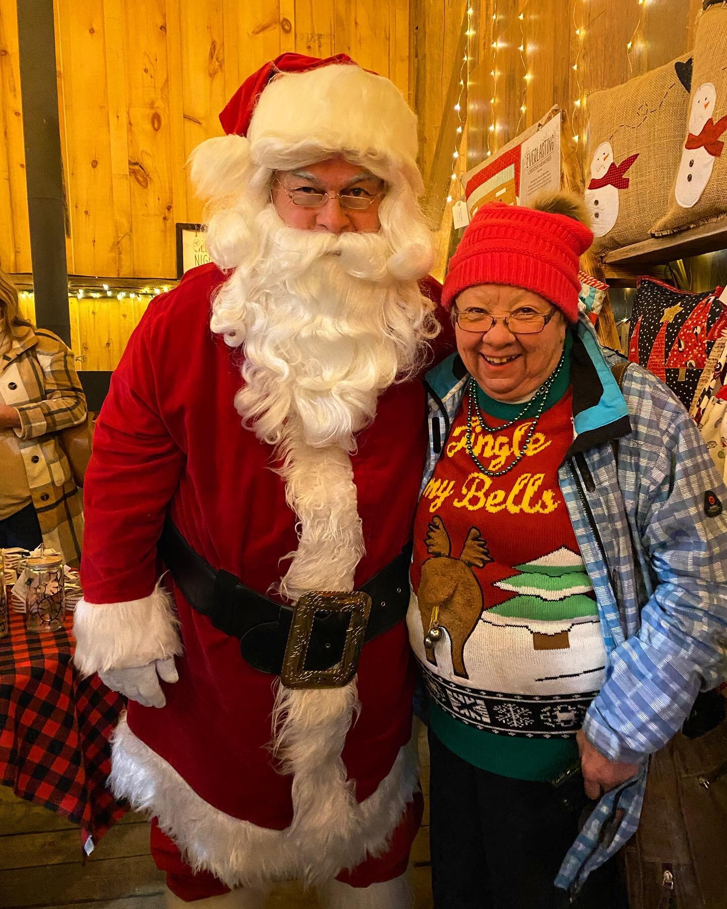 Look who stopped by! No, not Santa. He&rsquo;s always at the farm for the Holiday season. 
It&rsquo;s Nana Hope! Jingling her bells all the way. #familyfirst #santa #christmastreefarm #makingmemories #christmasspirit #morethanjustatreefarm