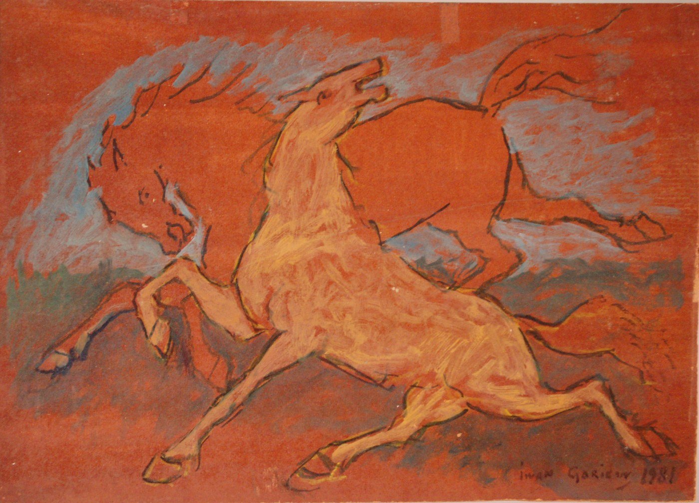 Prancing Horses by Ivan Garikow, 1981