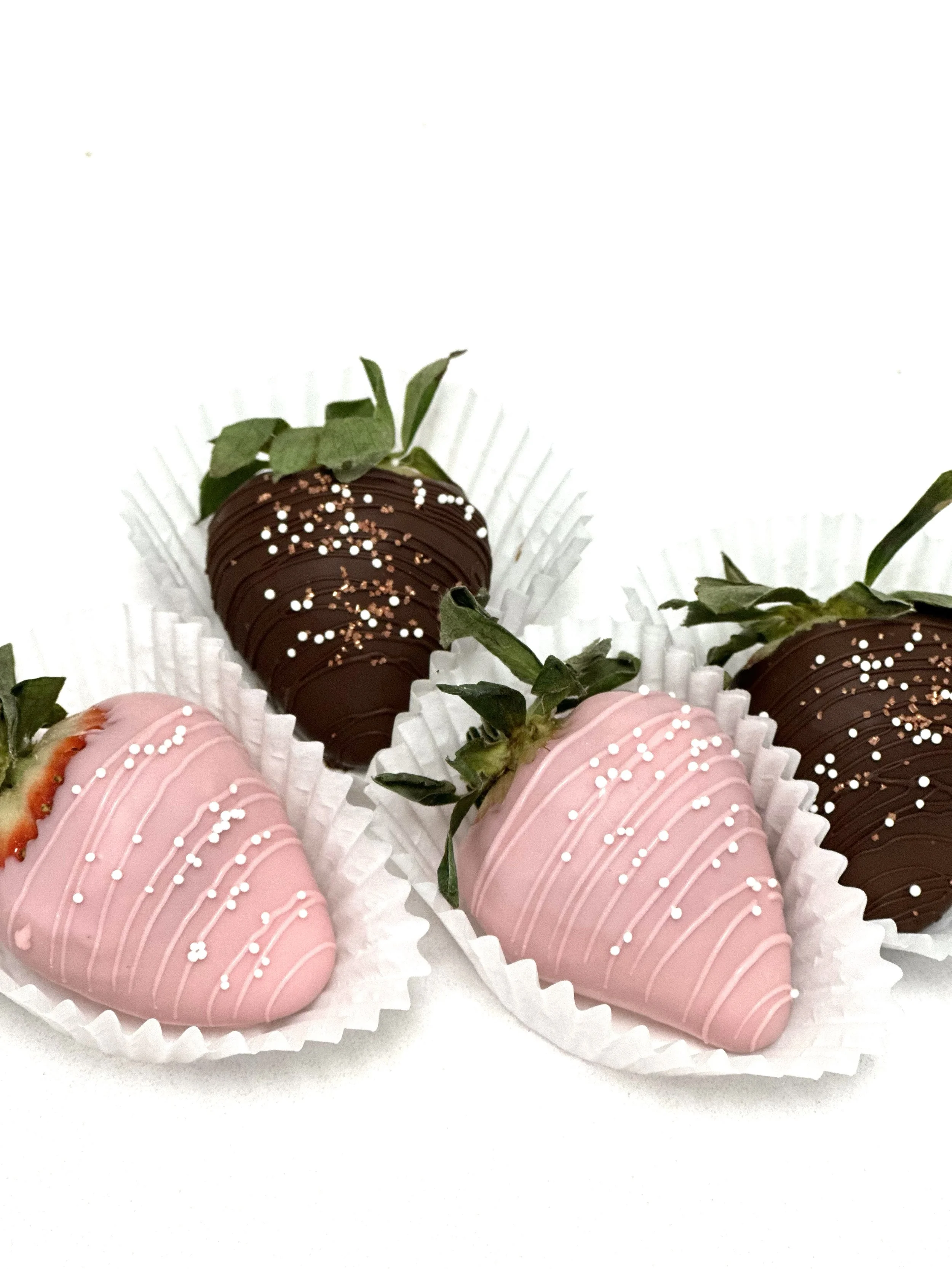 Valentines Chocolate Covered Strawberry Gift Box Set