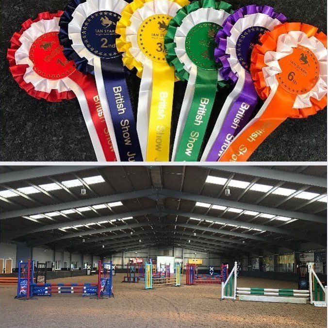 BS Showjumping underway at ISEC☀️🎖 #ianstarks #showjumping #prizes