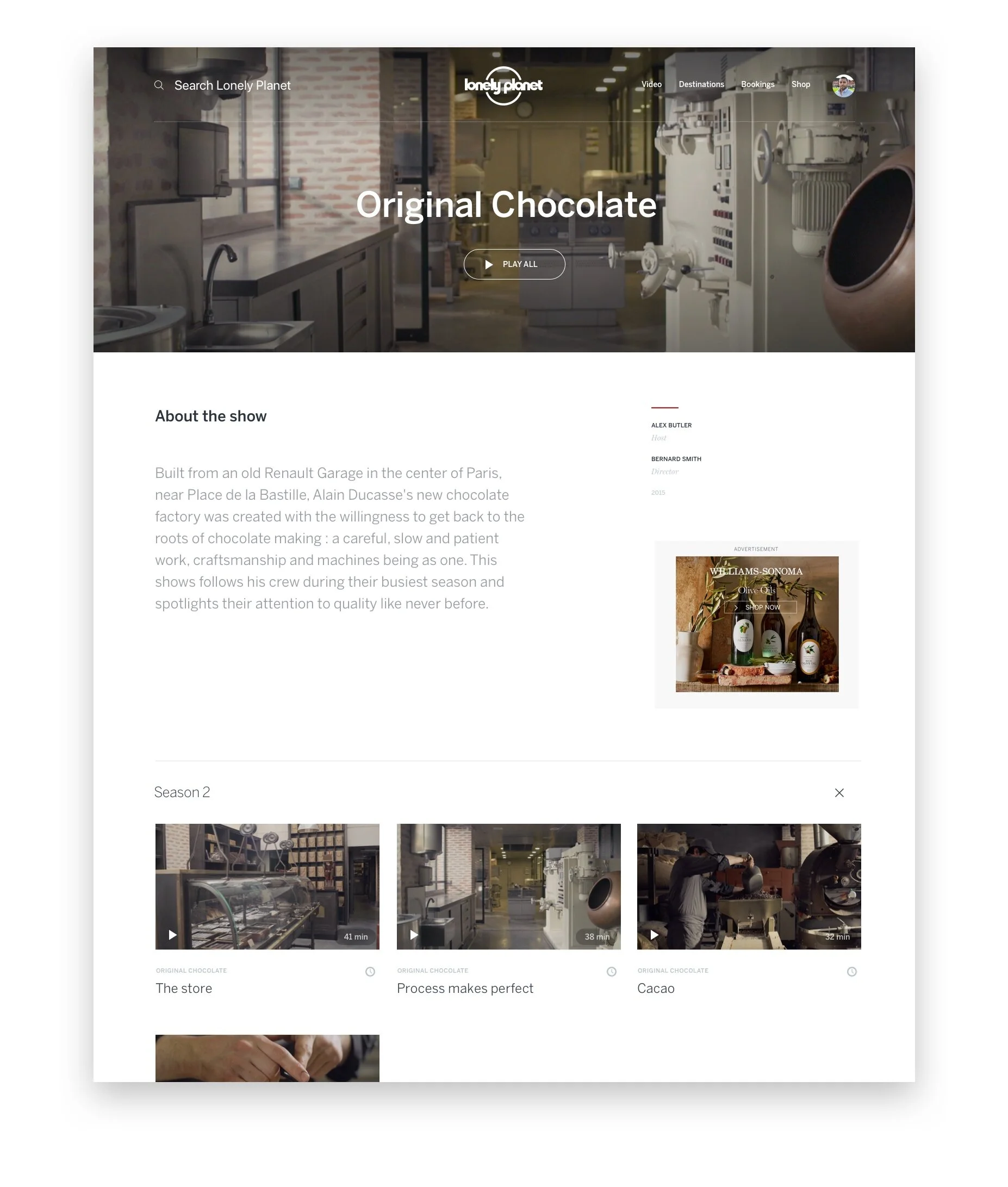 Distinction for episodic shows